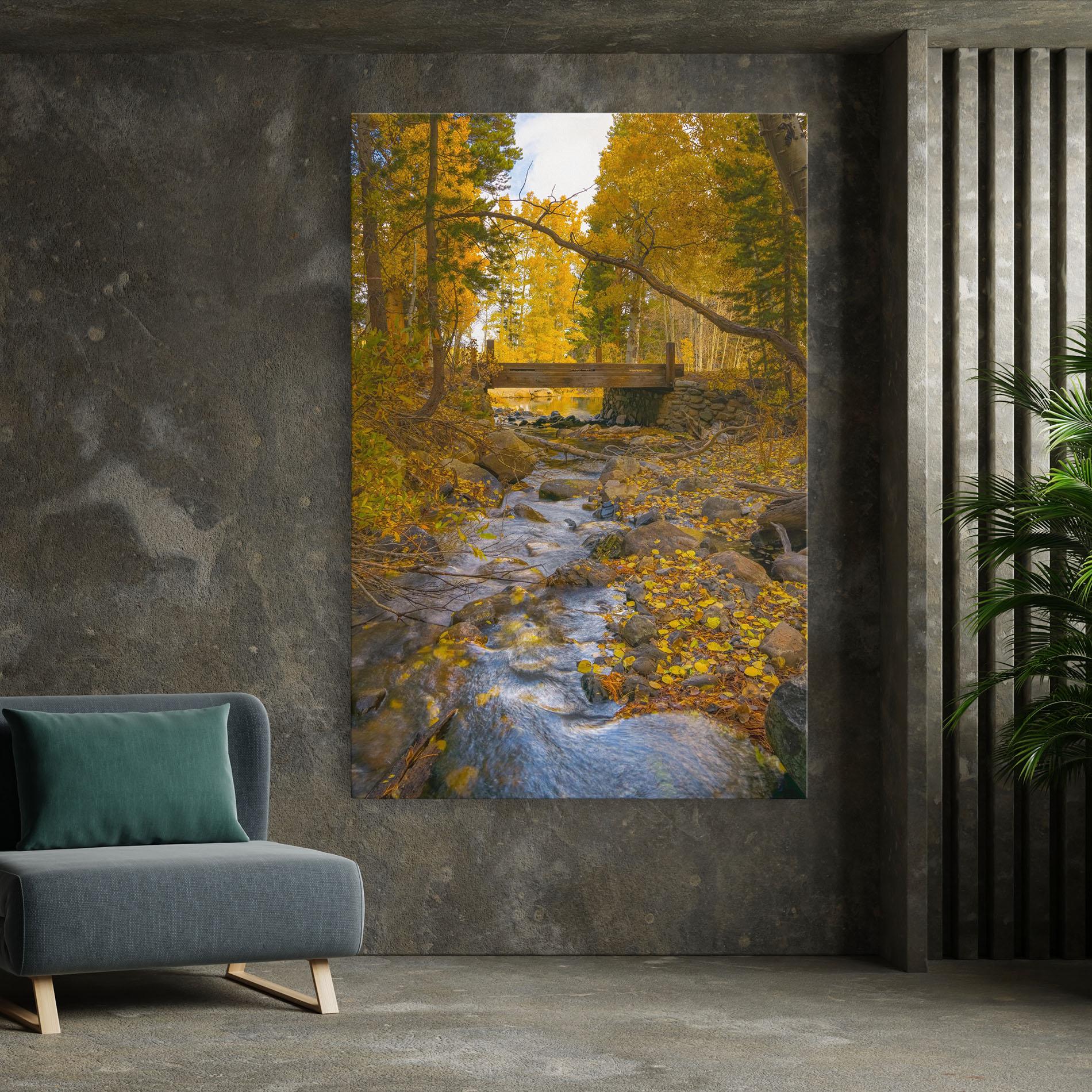 Leinwandbild Yellow View Forest mockup 7