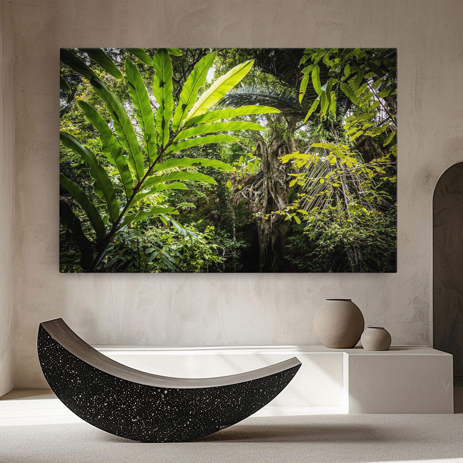 Leinwandbild Big Leaf Forest mockup 8