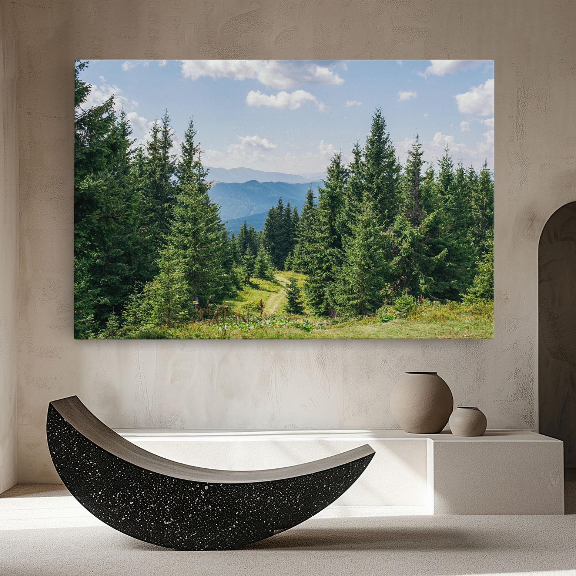 Leinwandbild Carpathian Mountain mockup 8