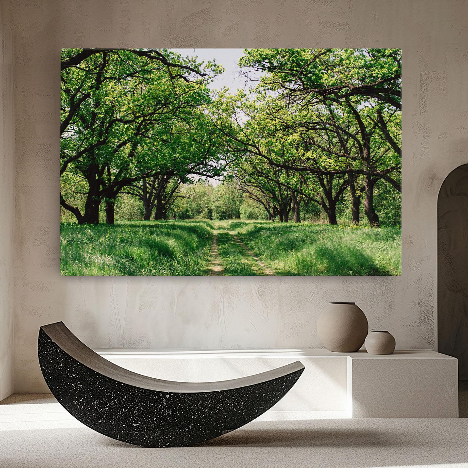 Leinwandbild Forest Green Path mockup 8