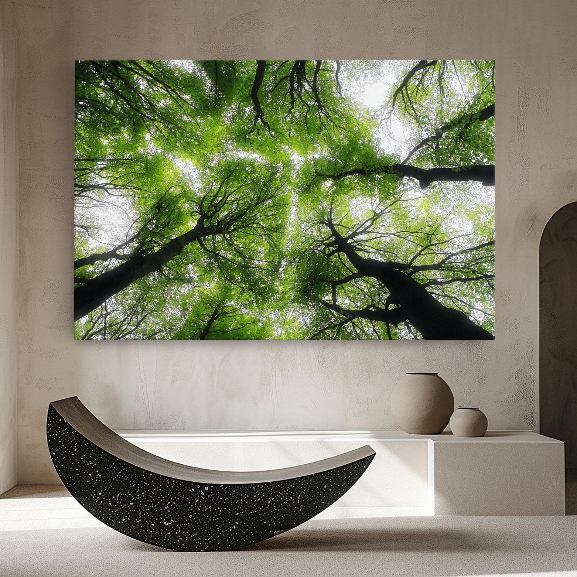 Leinwandbild Forest Green Tree mockup 8