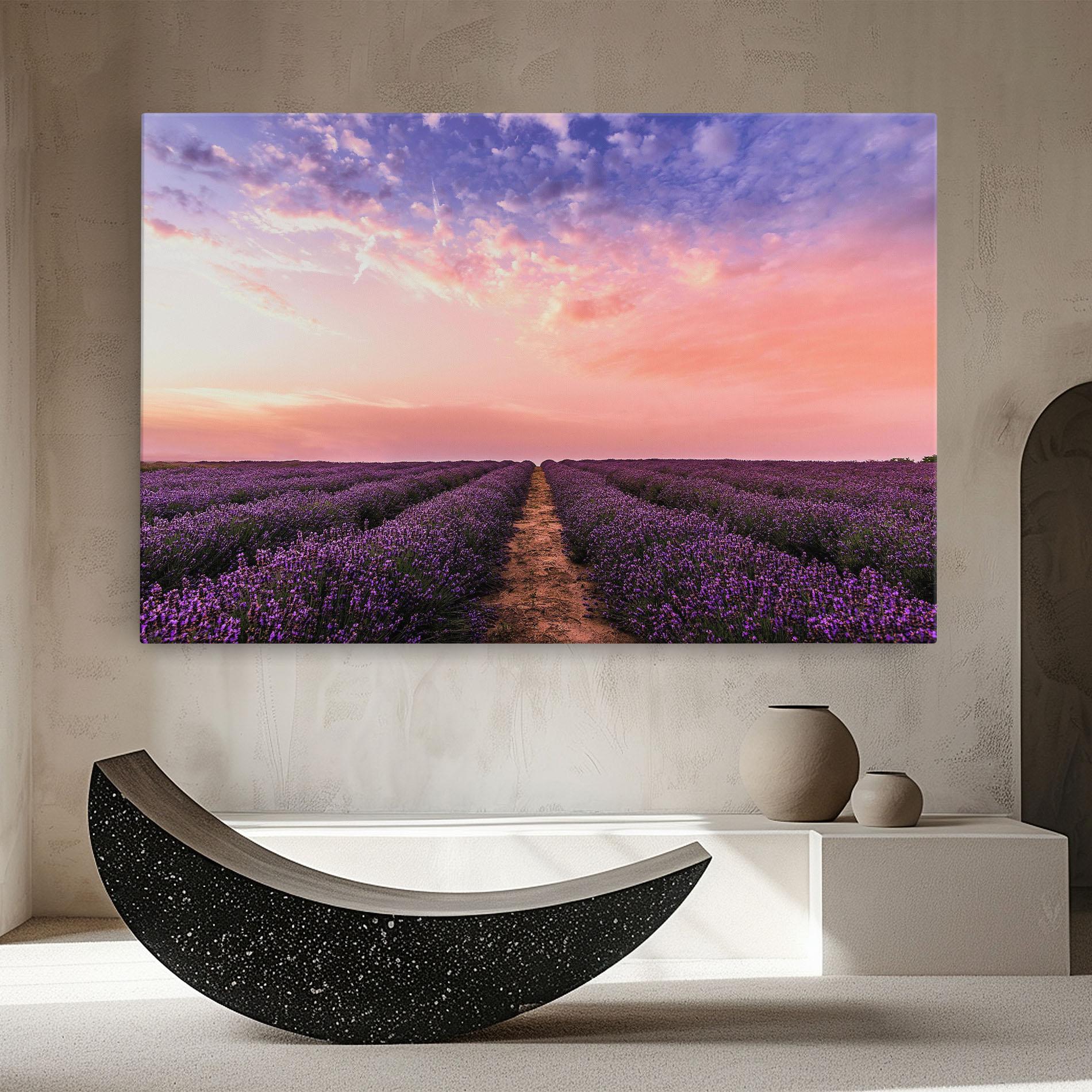 Leinwandbild Lavender Field mockup 8