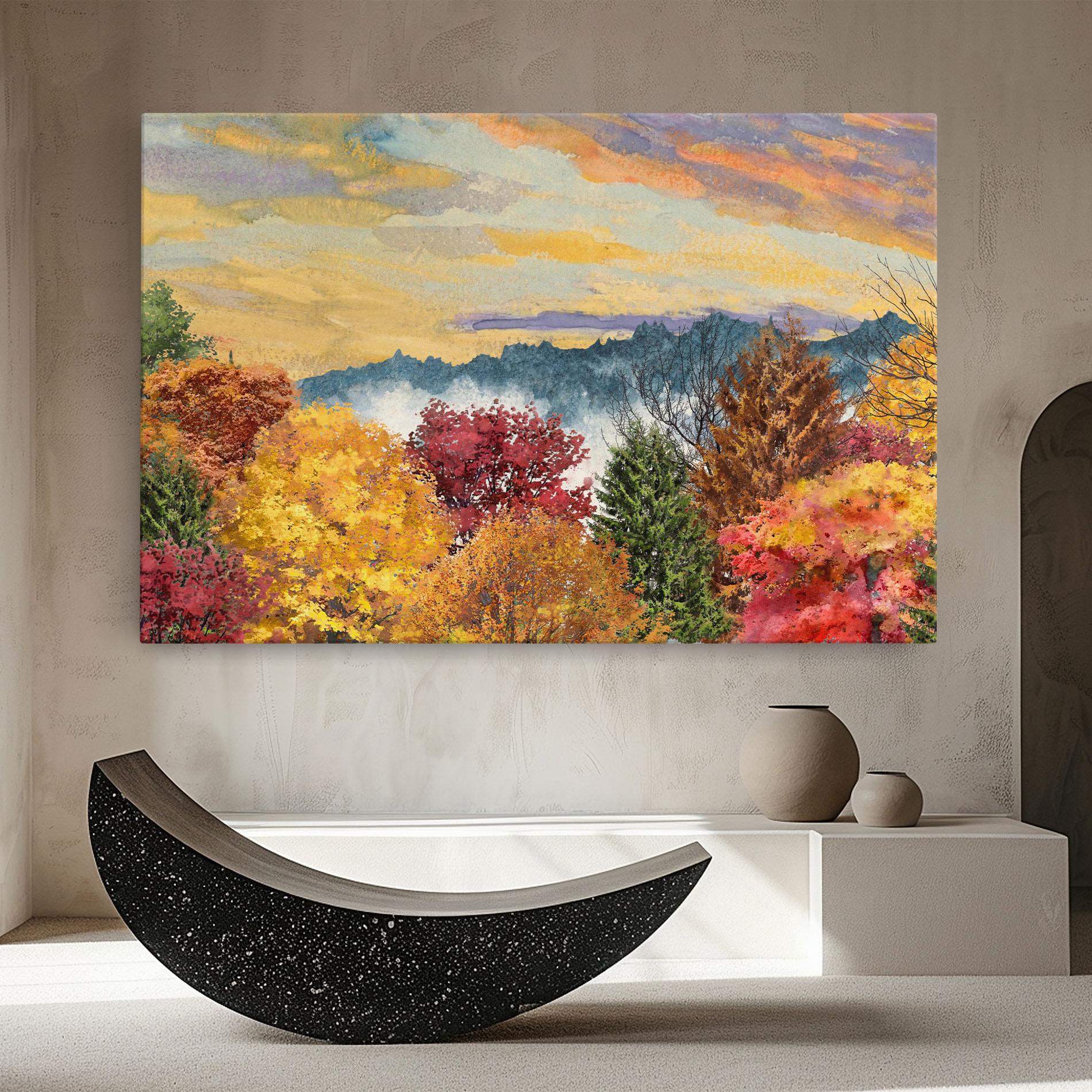 Leinwandbild Mix Color Trees mockup 8