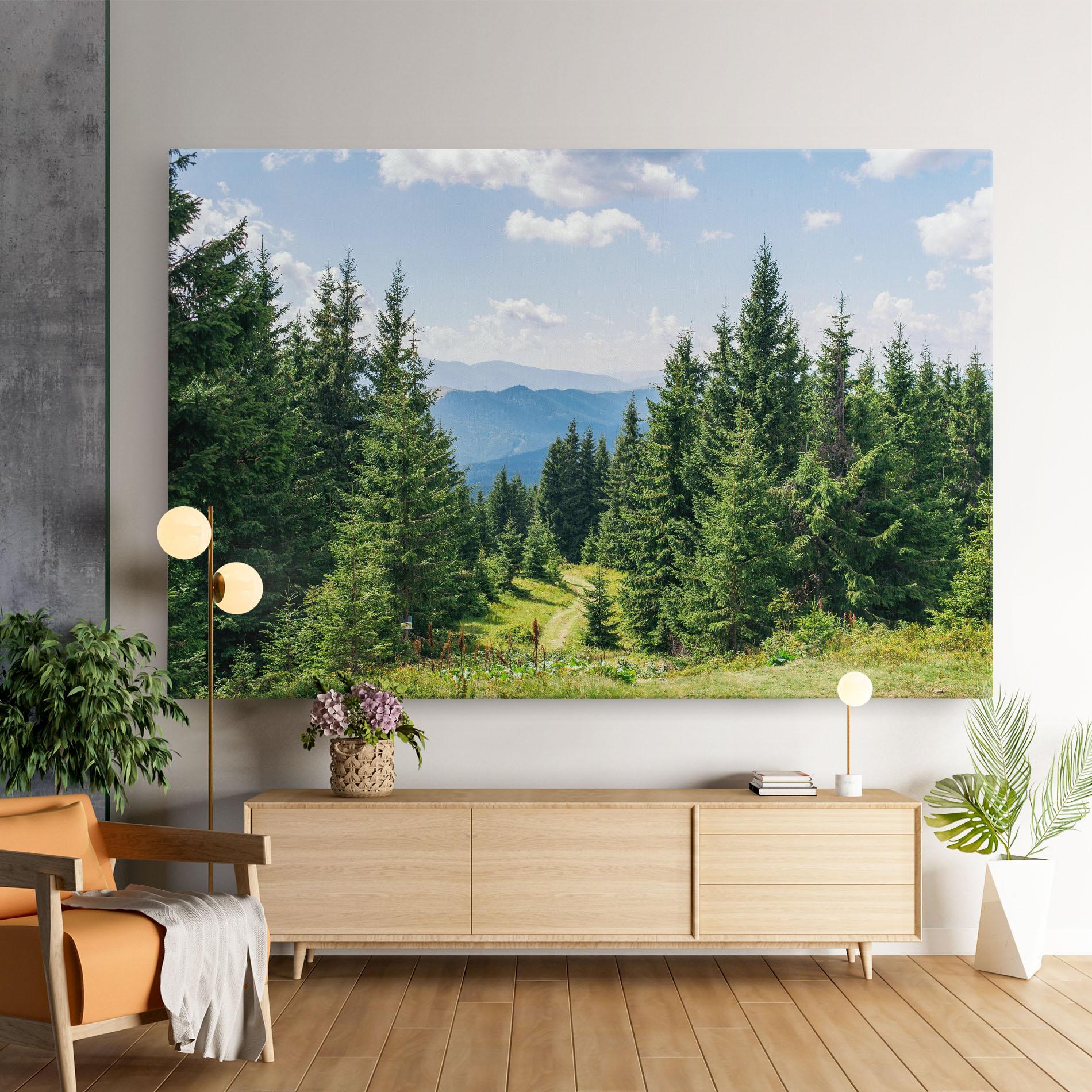 Leinwandbild Carpathian Mountain mockup 9