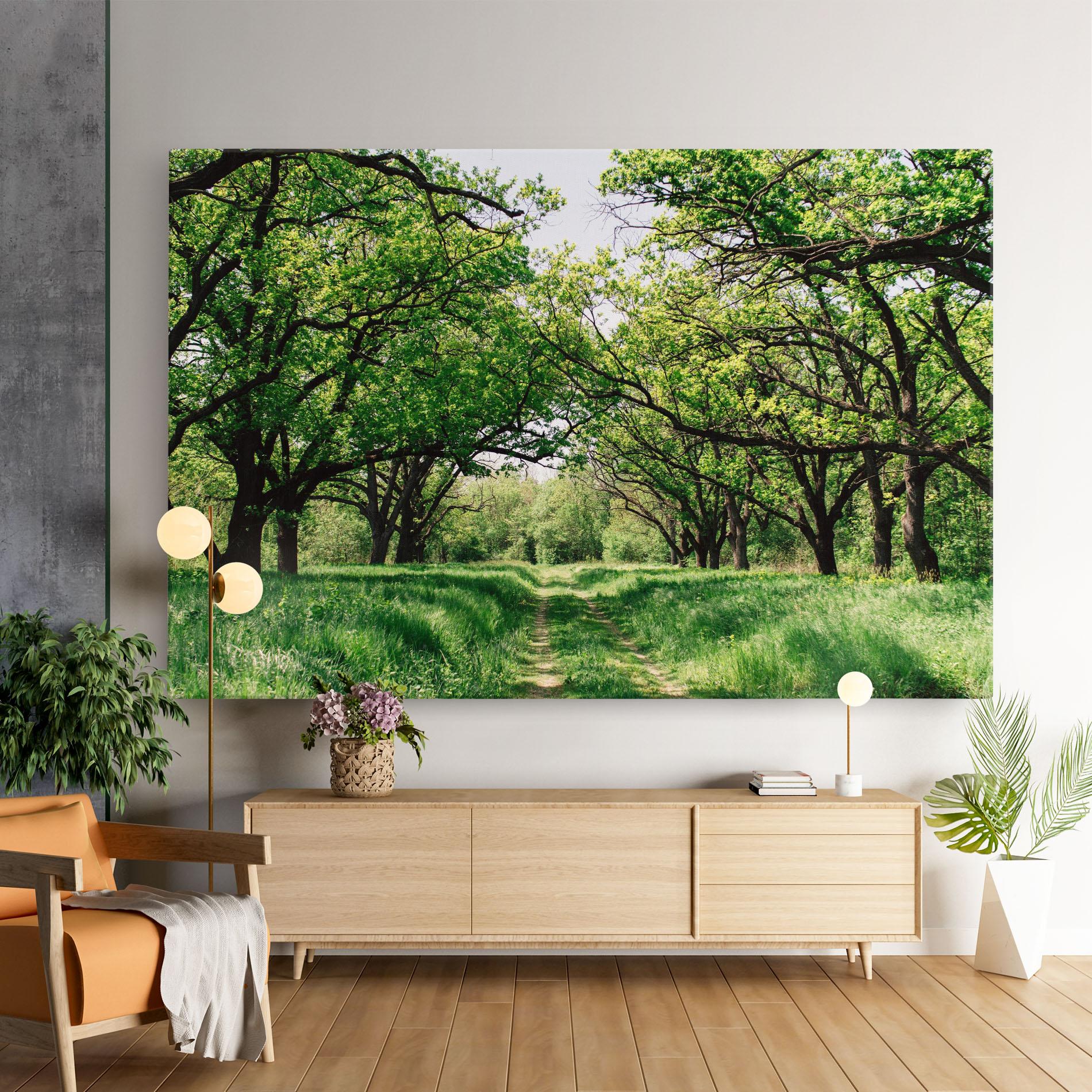 Leinwandbild Forest Green Path mockup 9