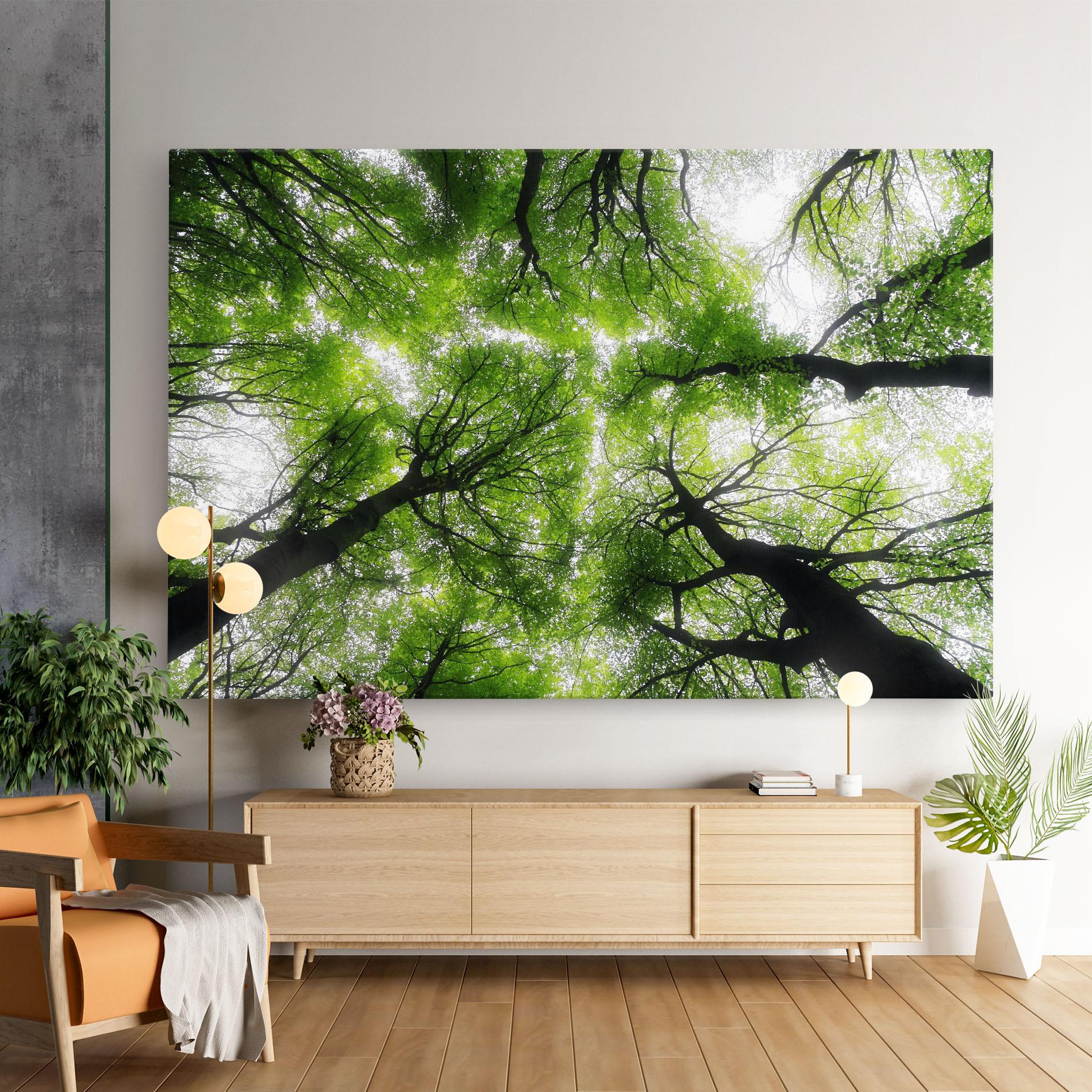 Leinwandbild Forest Green Tree mockup 9