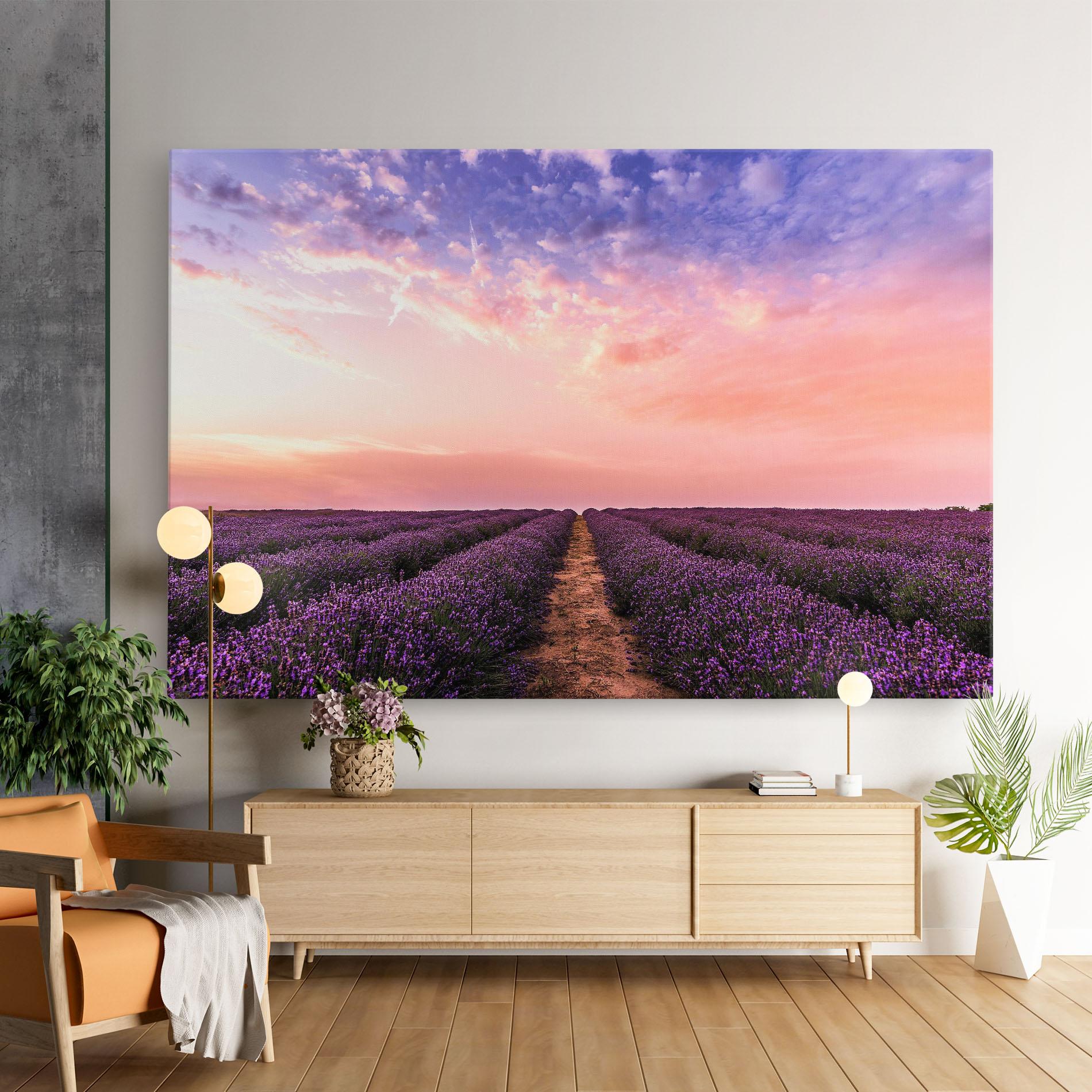 Leinwandbild Lavender Field mockup 9
