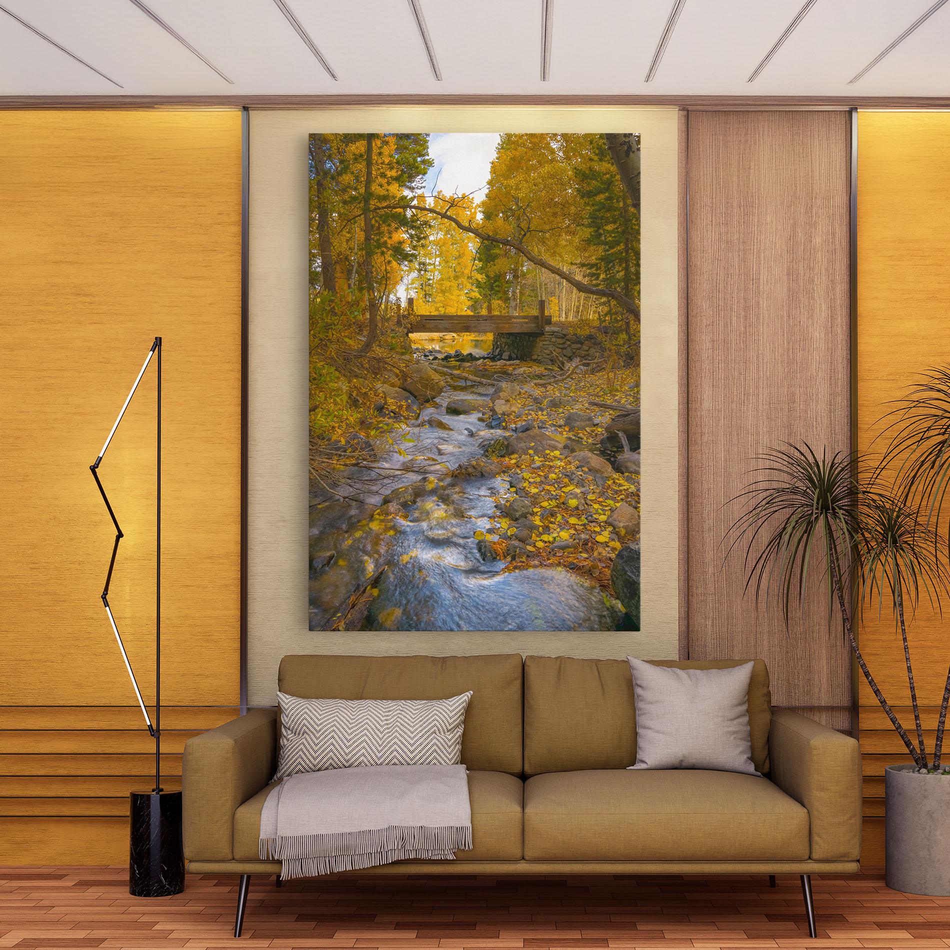 Leinwandbild Yellow View Forest mockup 9