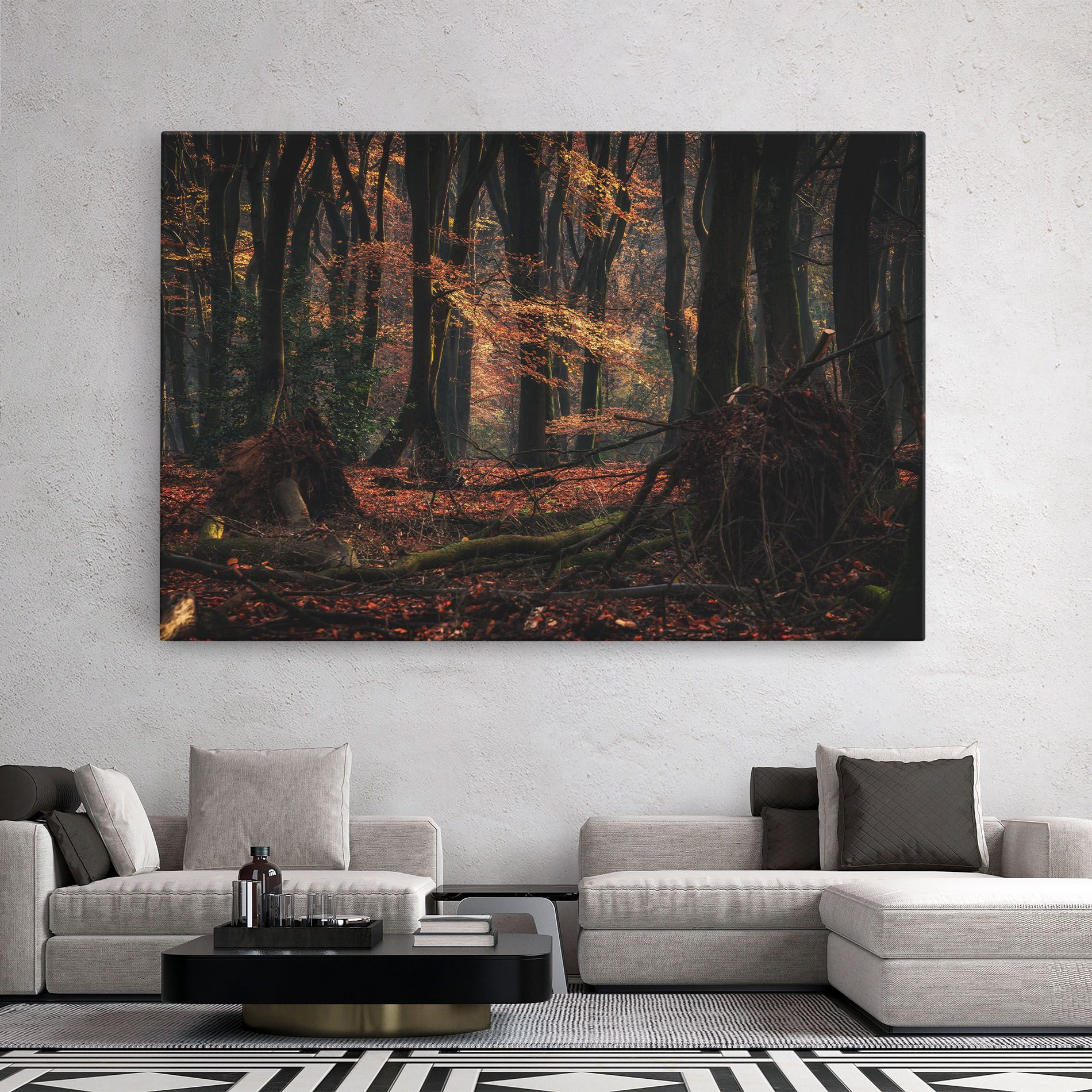 Autumn Forest Trees mockup 2
