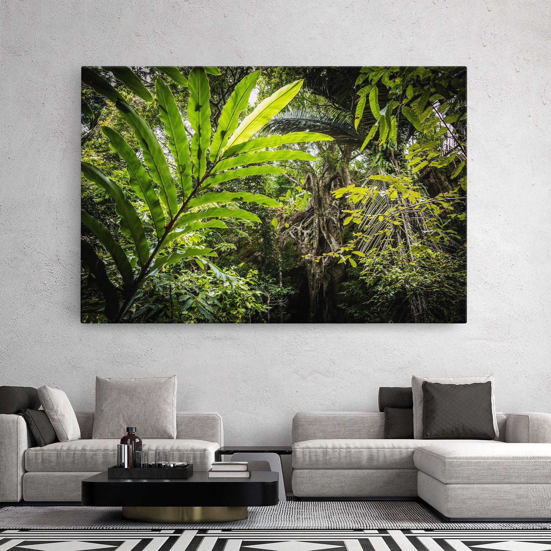 Leinwandbild Big Leaf Forest mockup 2