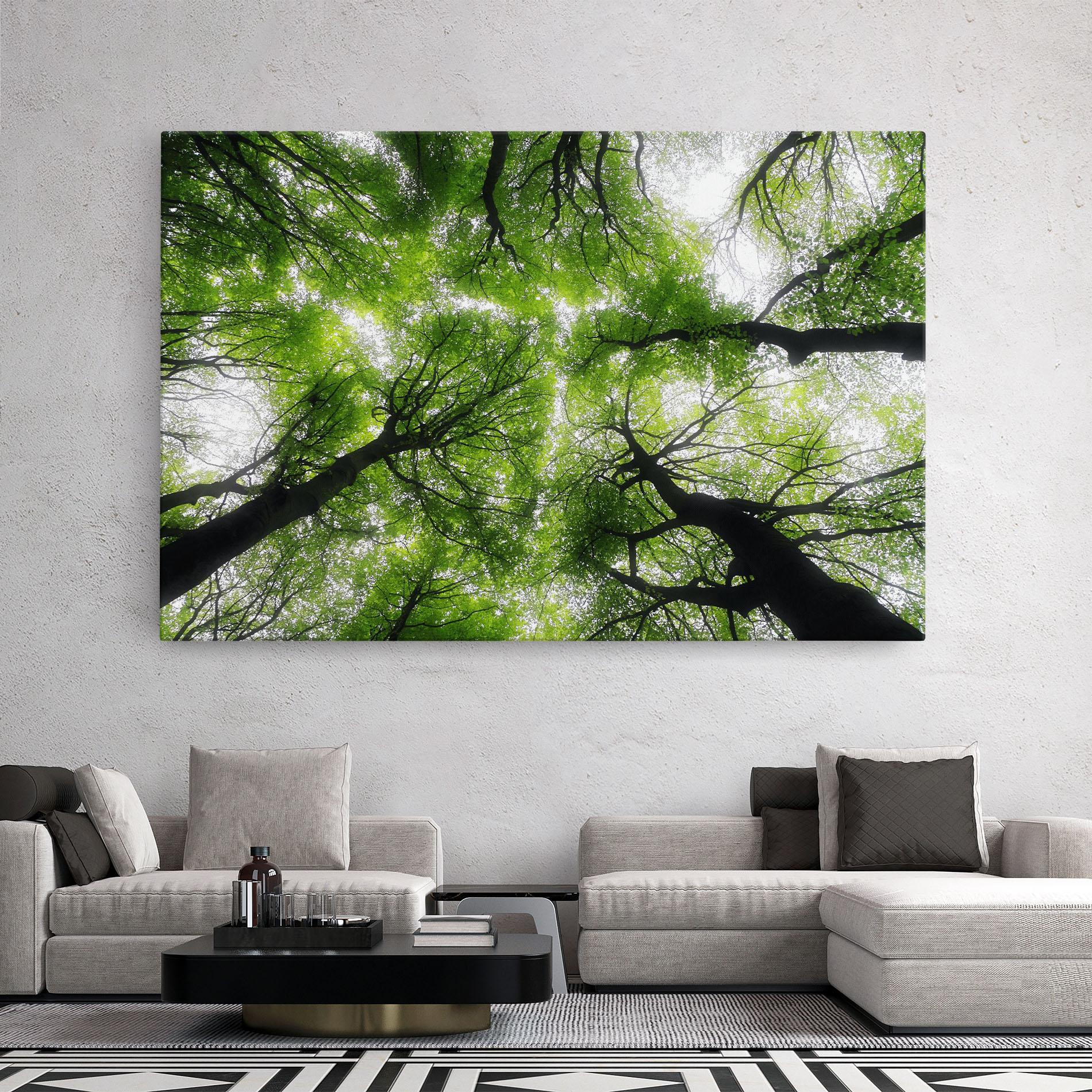 Leinwandbild Forest Green Tree mockup 2