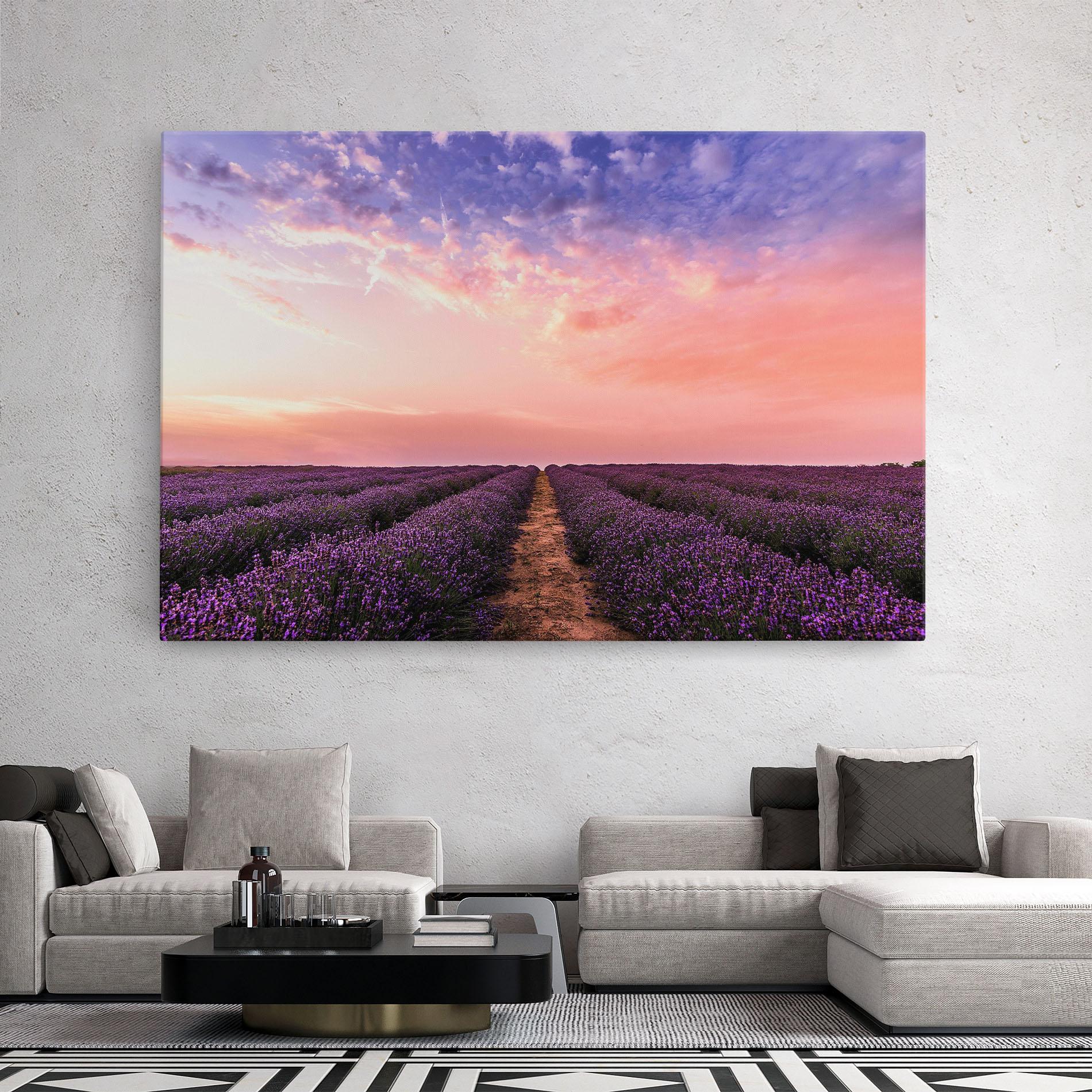 Leinwandbild Lavender Field mockup 2