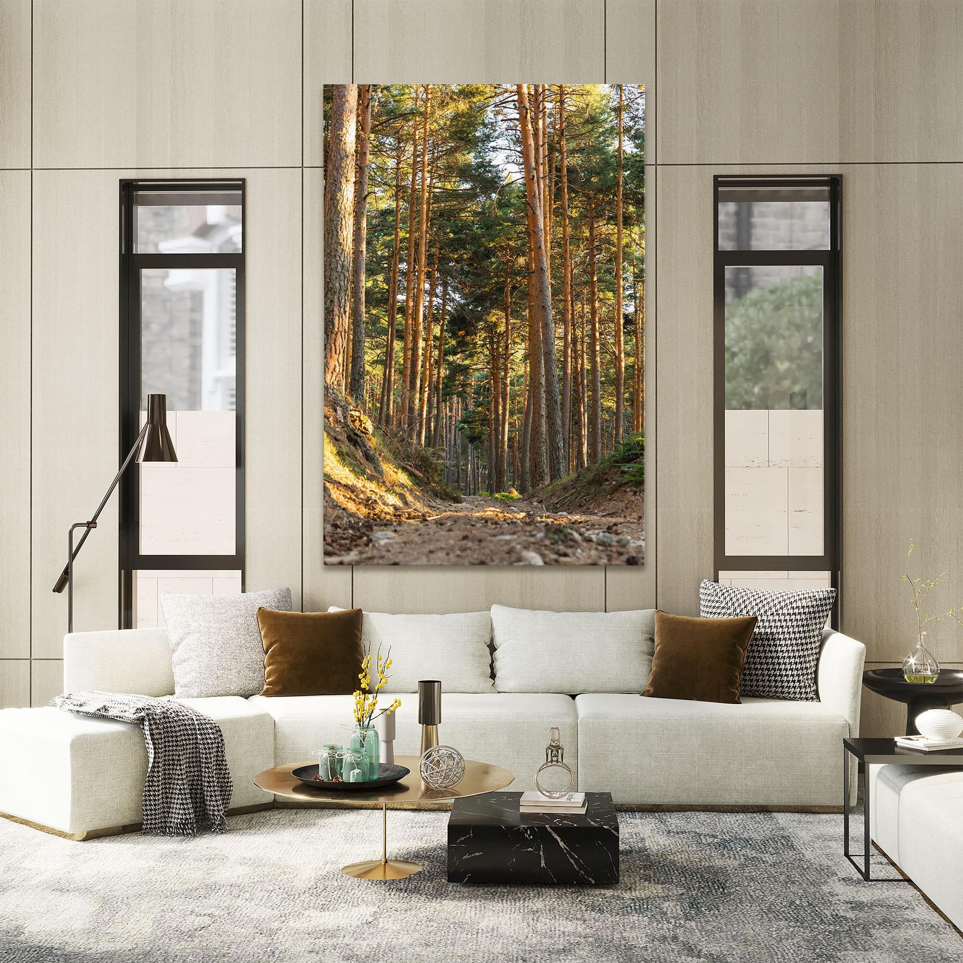 Leinwandbild Big Trees Forest mockup 2