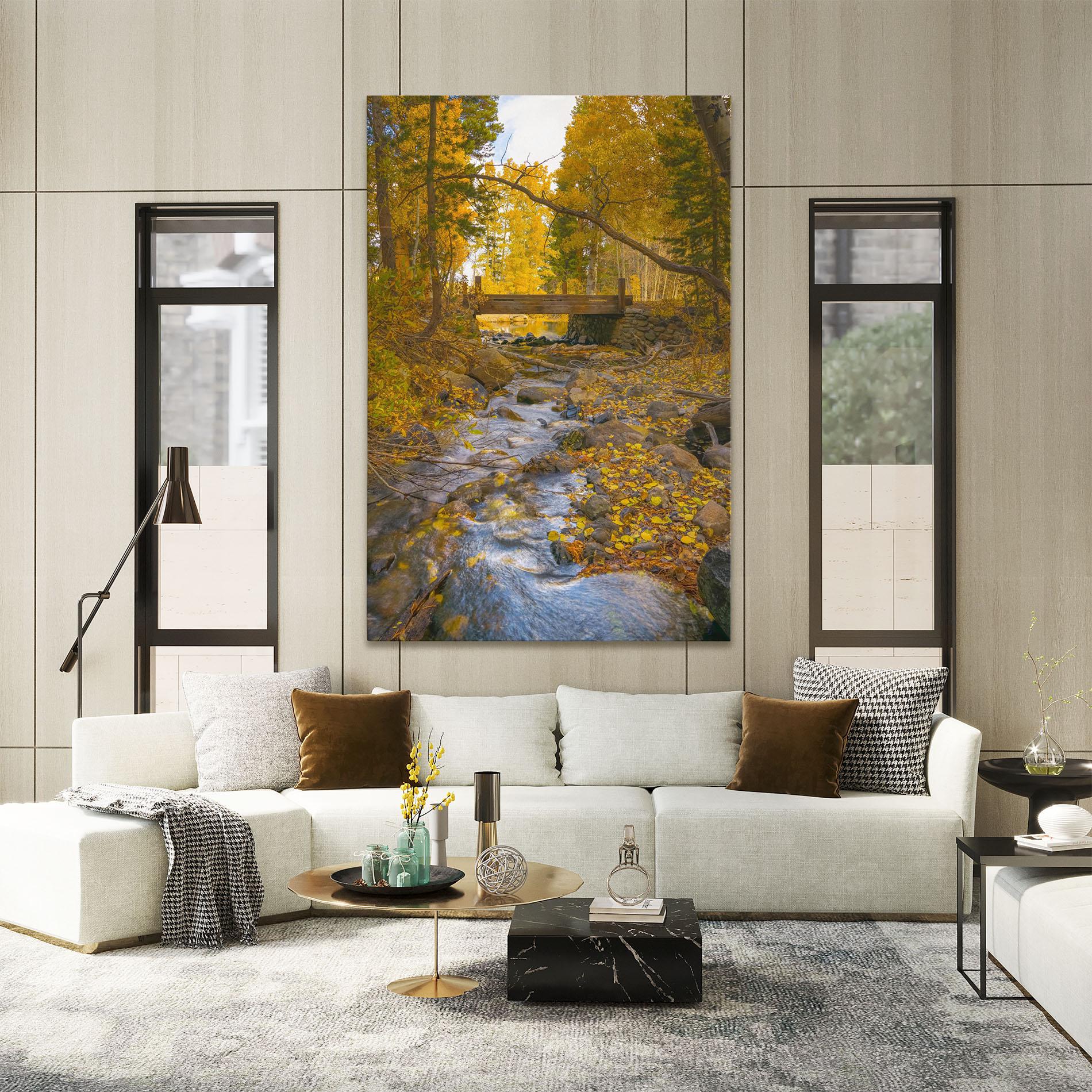 Leinwandbild Yellow View Forest mockup 2