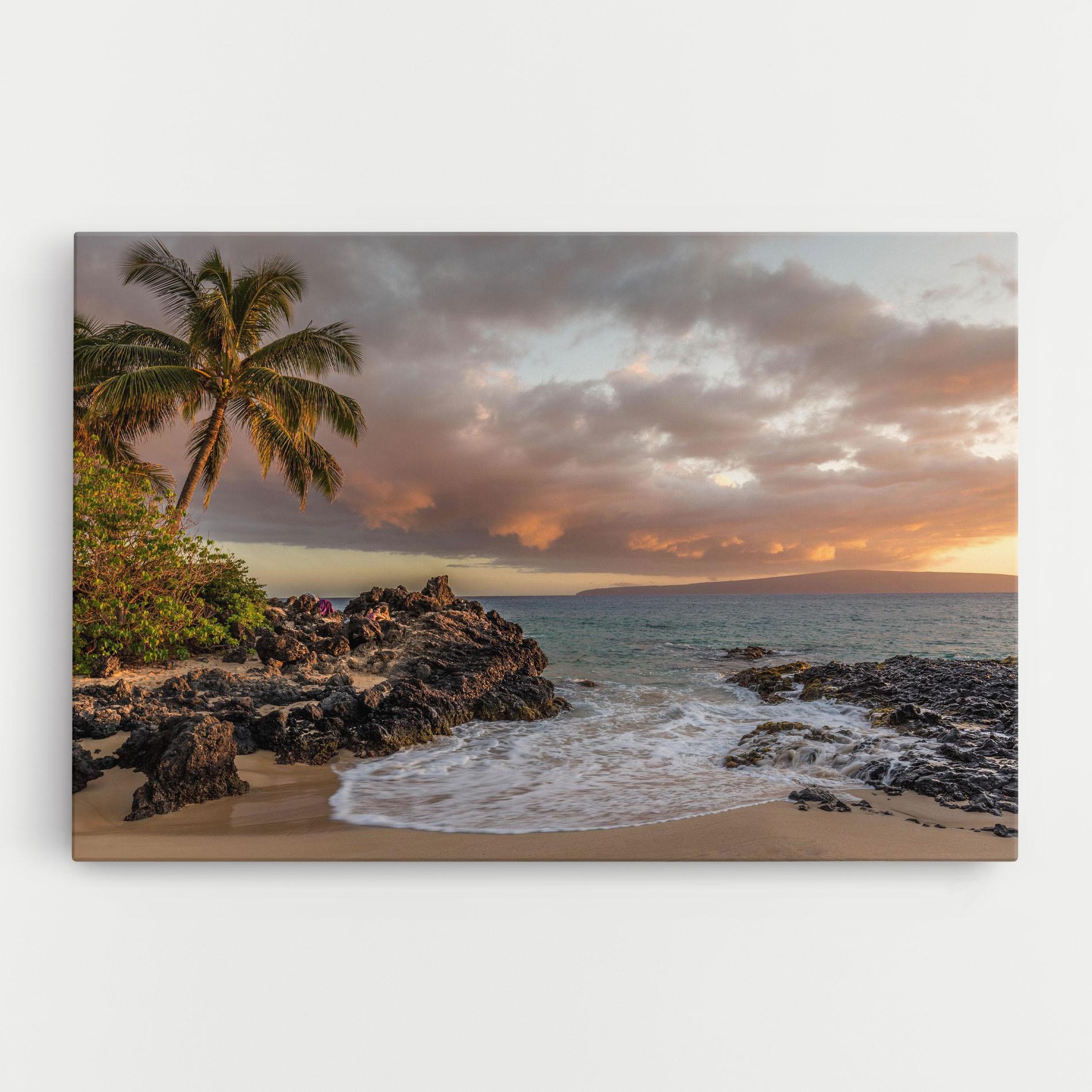 Leinwandbild Beautiful Beach Landscape mockup 0