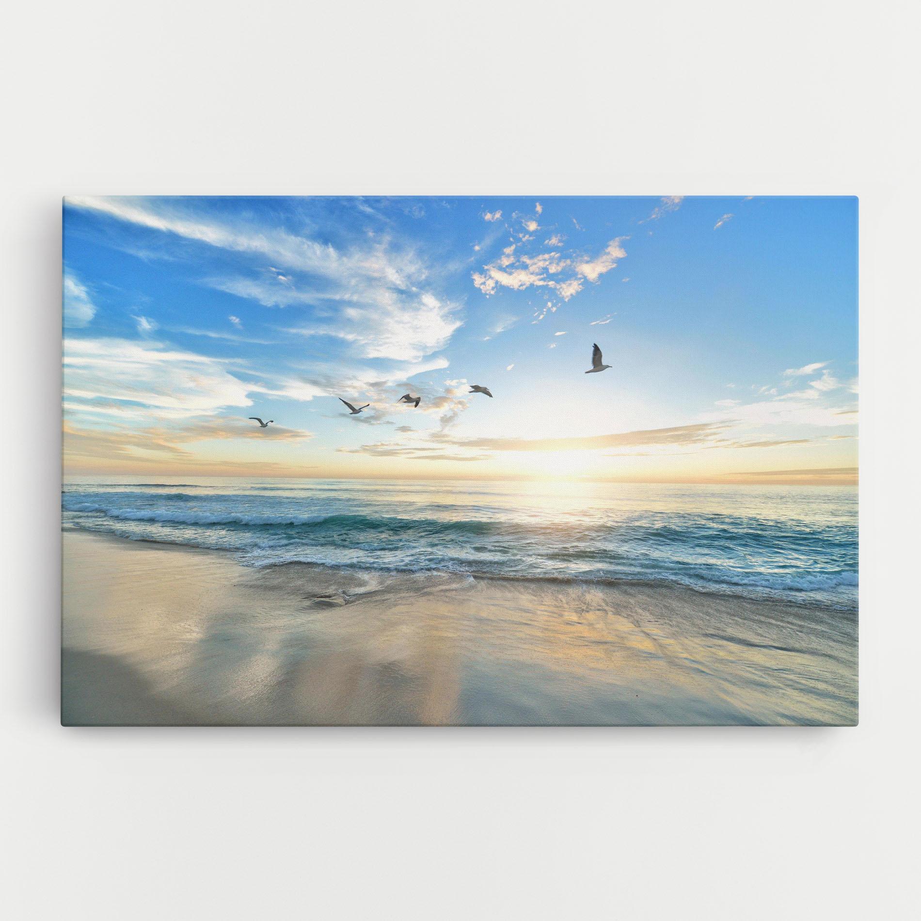 Leinwandbild Beautiful Beach mockup 0