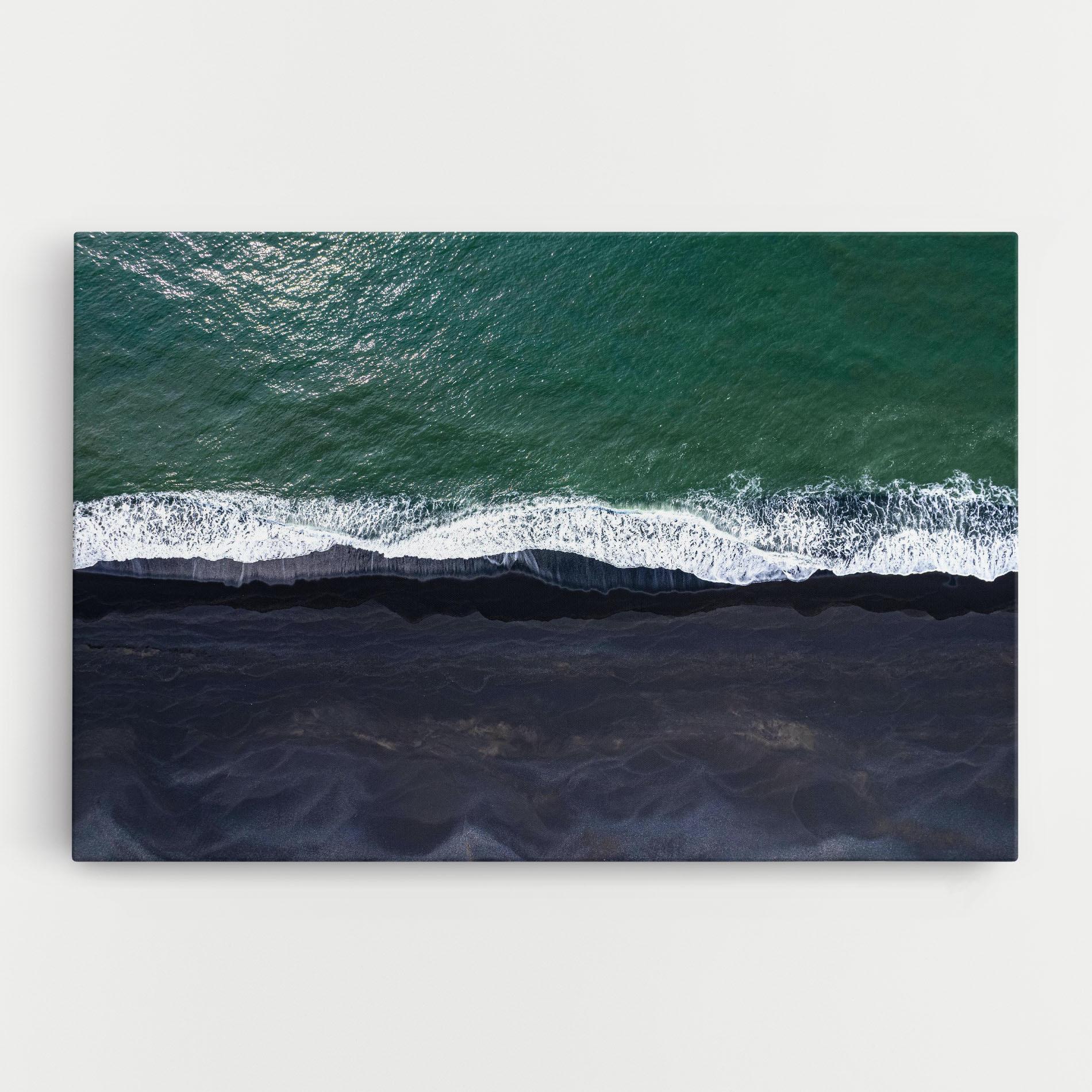 Leinwandbild Green Blue Beach mockup 0