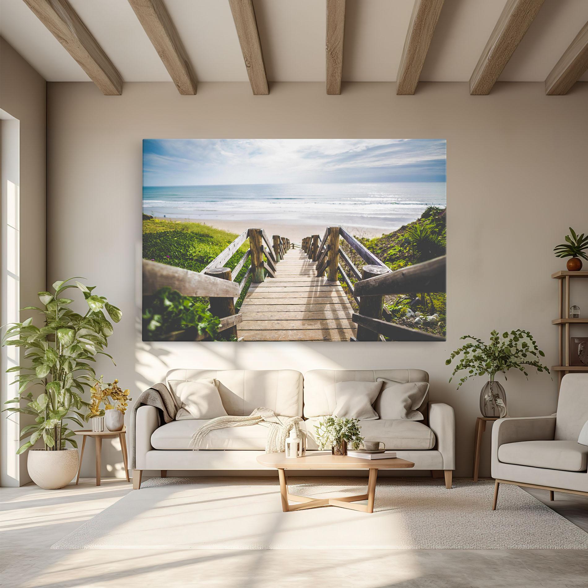 Leinwandbild Beach Road mockup 6