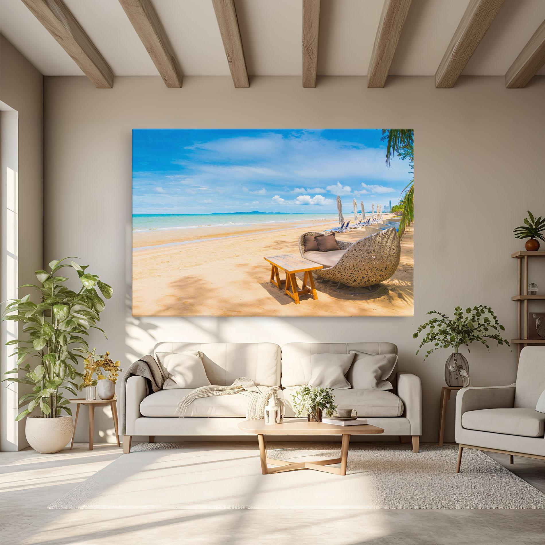 Leinwandbild Dinning Blue Sky mockup 6