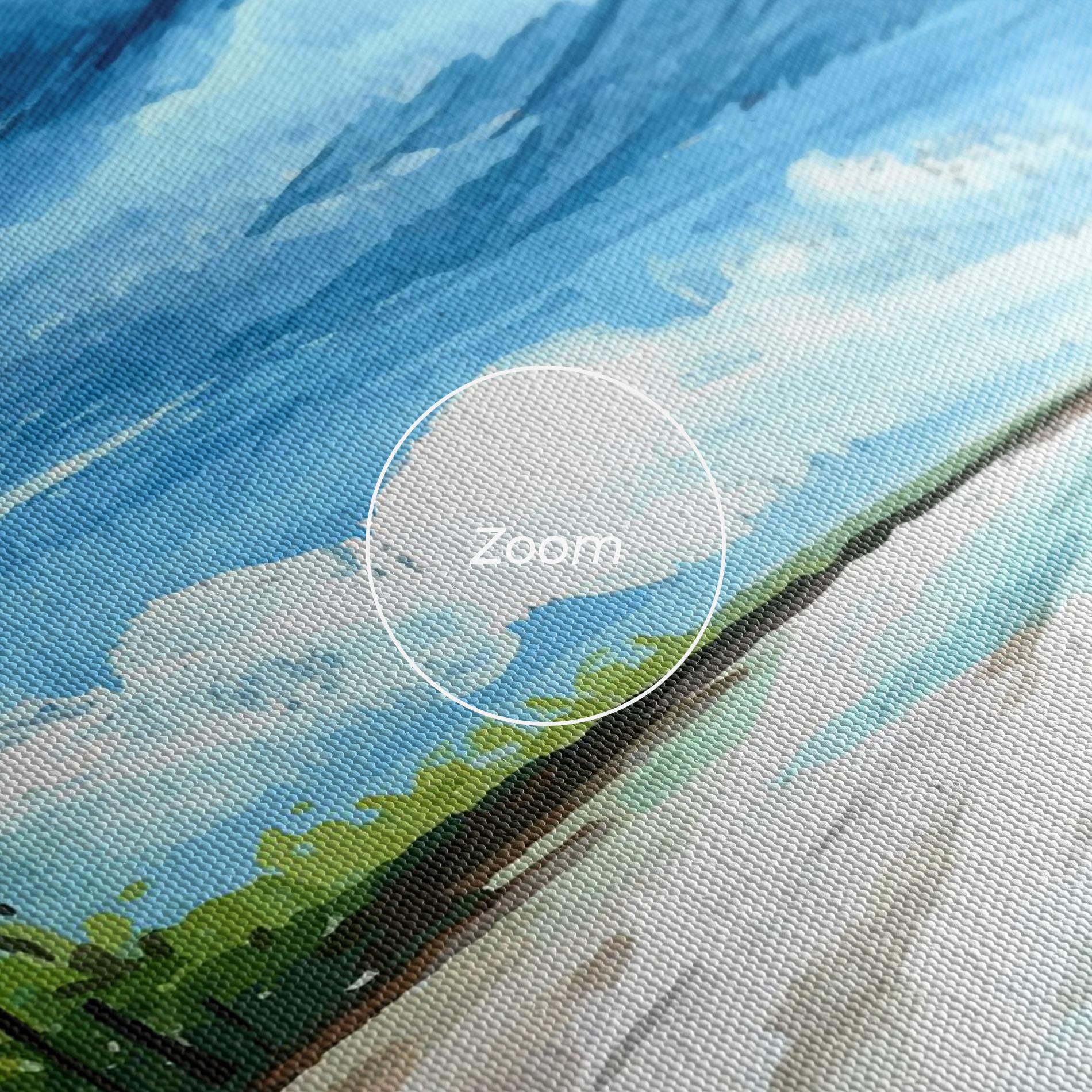 Leinwandbild Beach Painting Art mockup 3