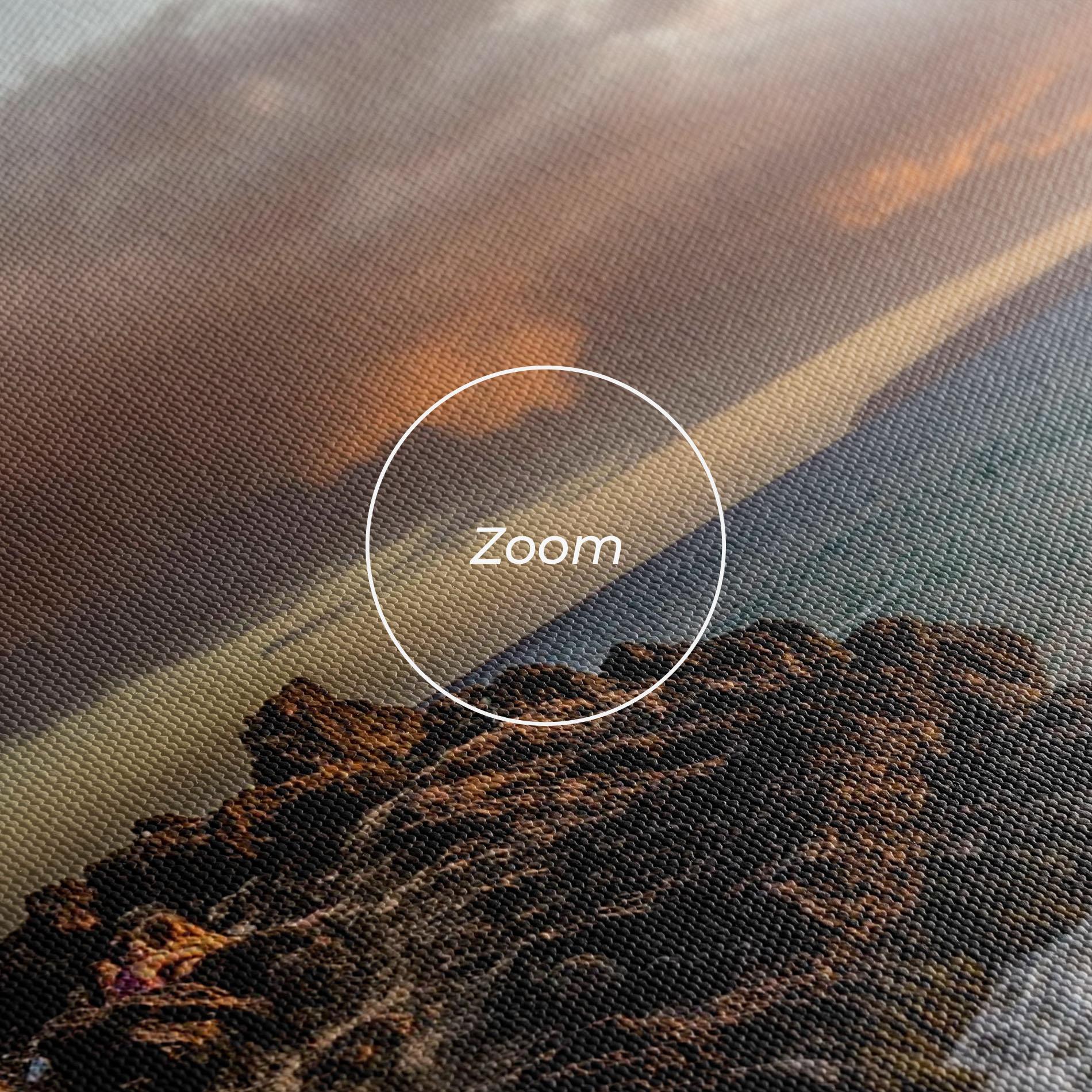 Leinwandbild Beautiful Beach Landscape mockup 3