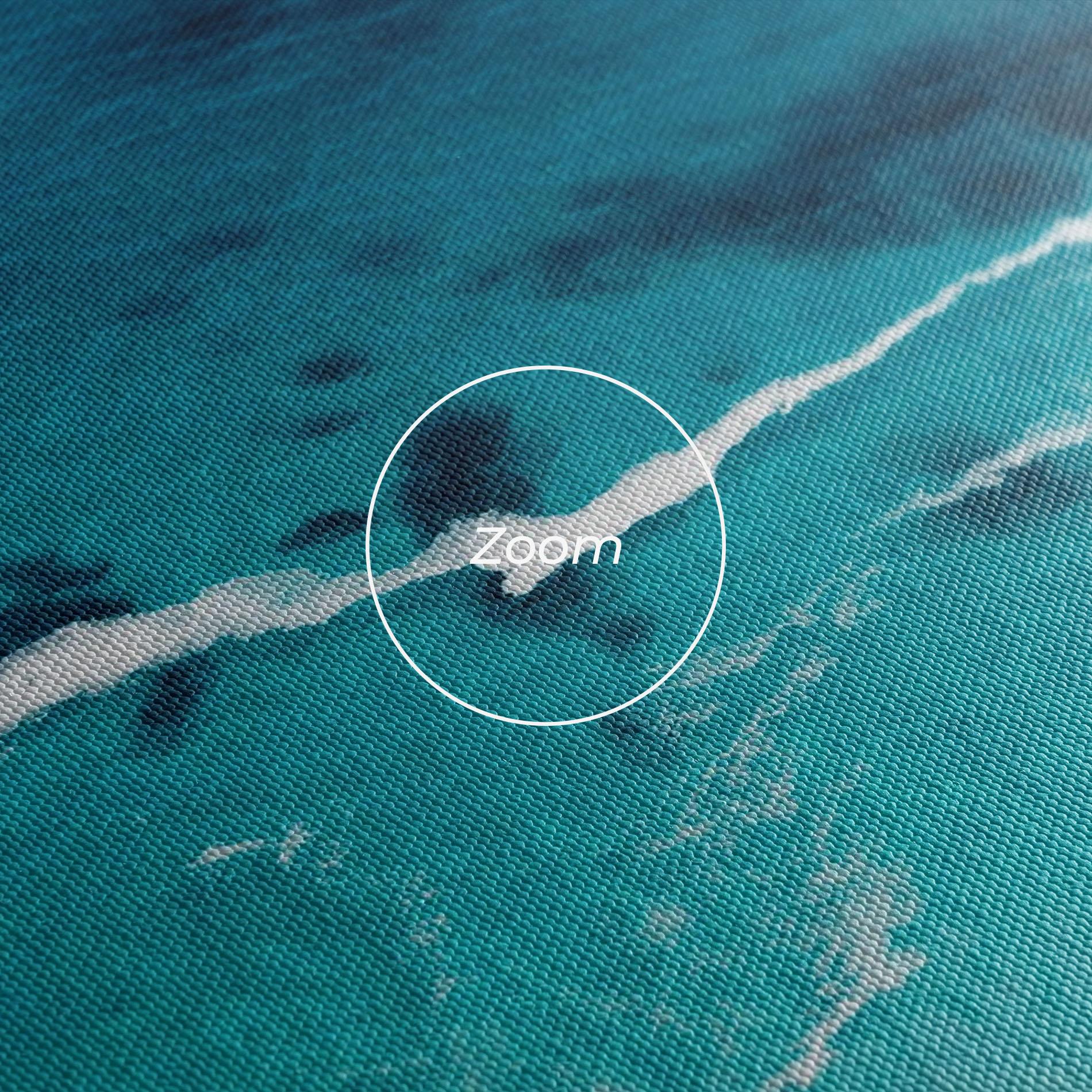 Leinwandbild Blue Water Beach mockup 3