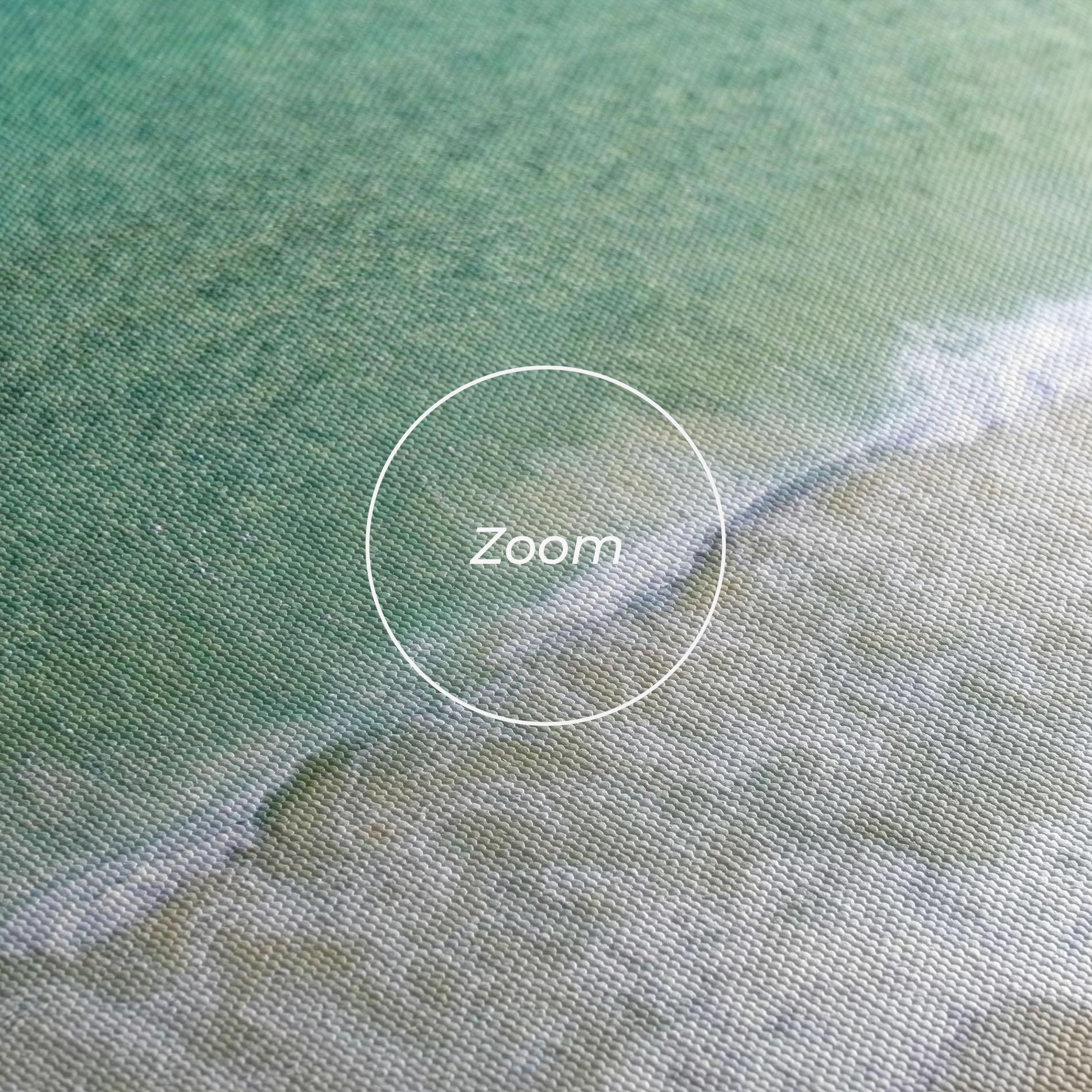 Leinwandbild Blue Waves Beach mockup 3