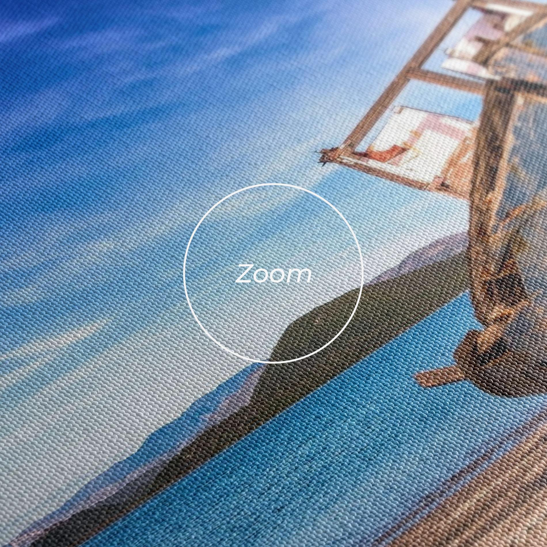 Leinwandbild Boat Blue Sky mockup 3