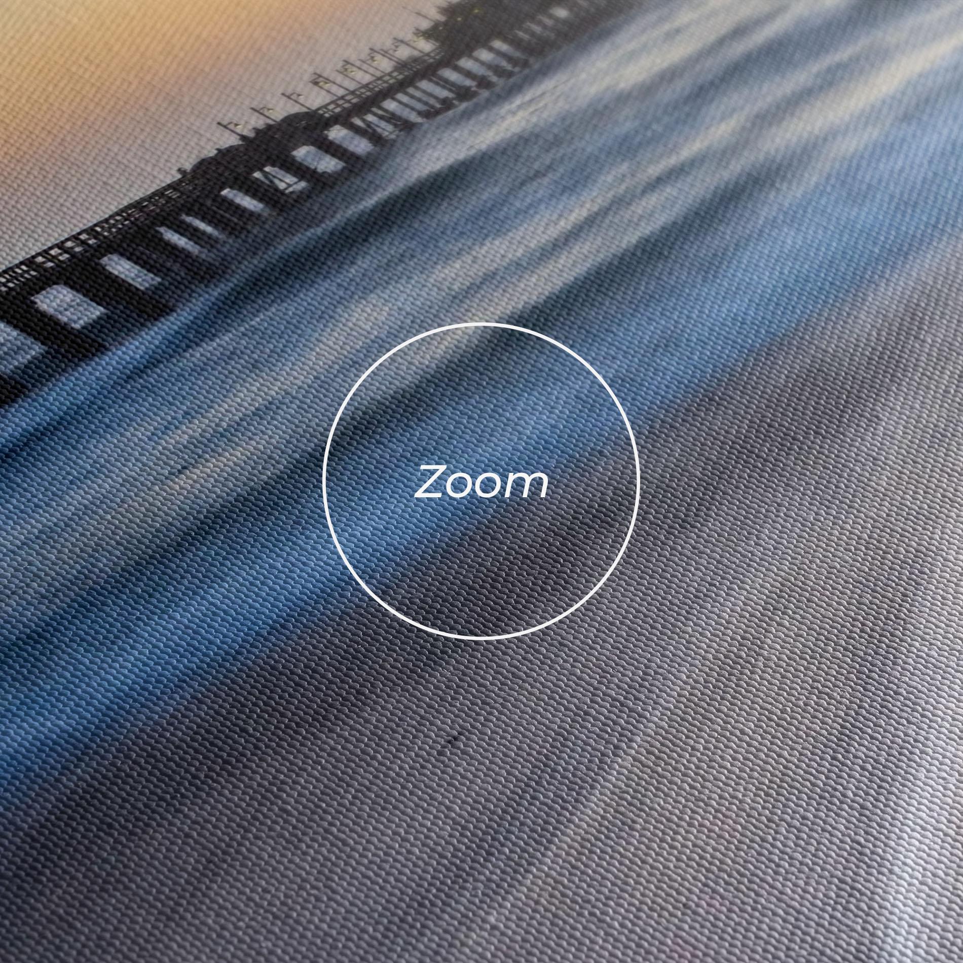 Leinwandbild Empty Pretty Beach mockup 3