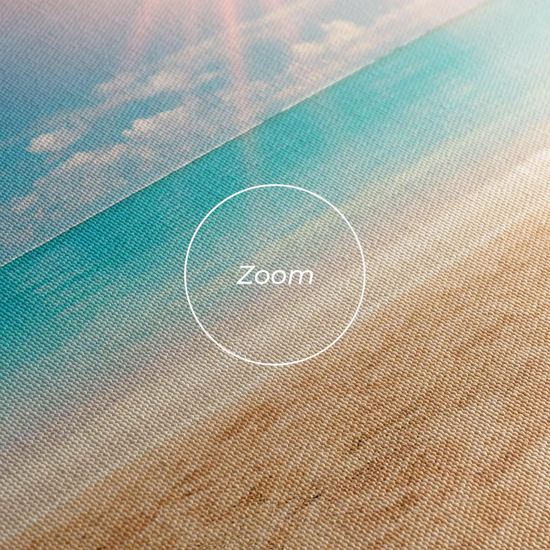 Leinwandbild Exotic Beach Ocean mockup 3