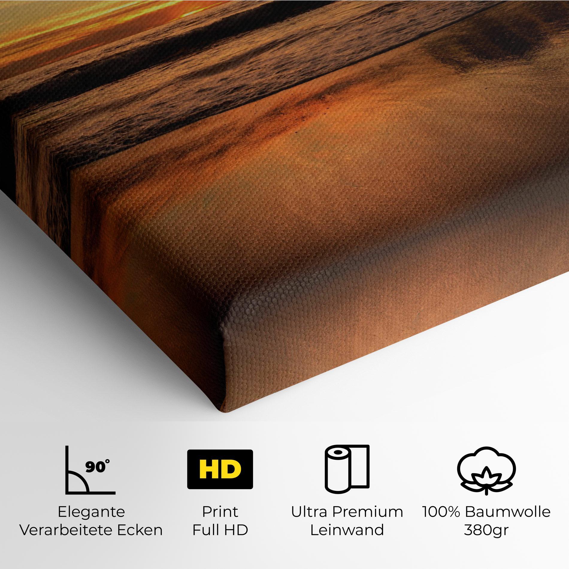 Leinwandbild Beach Sunset View mockup 4