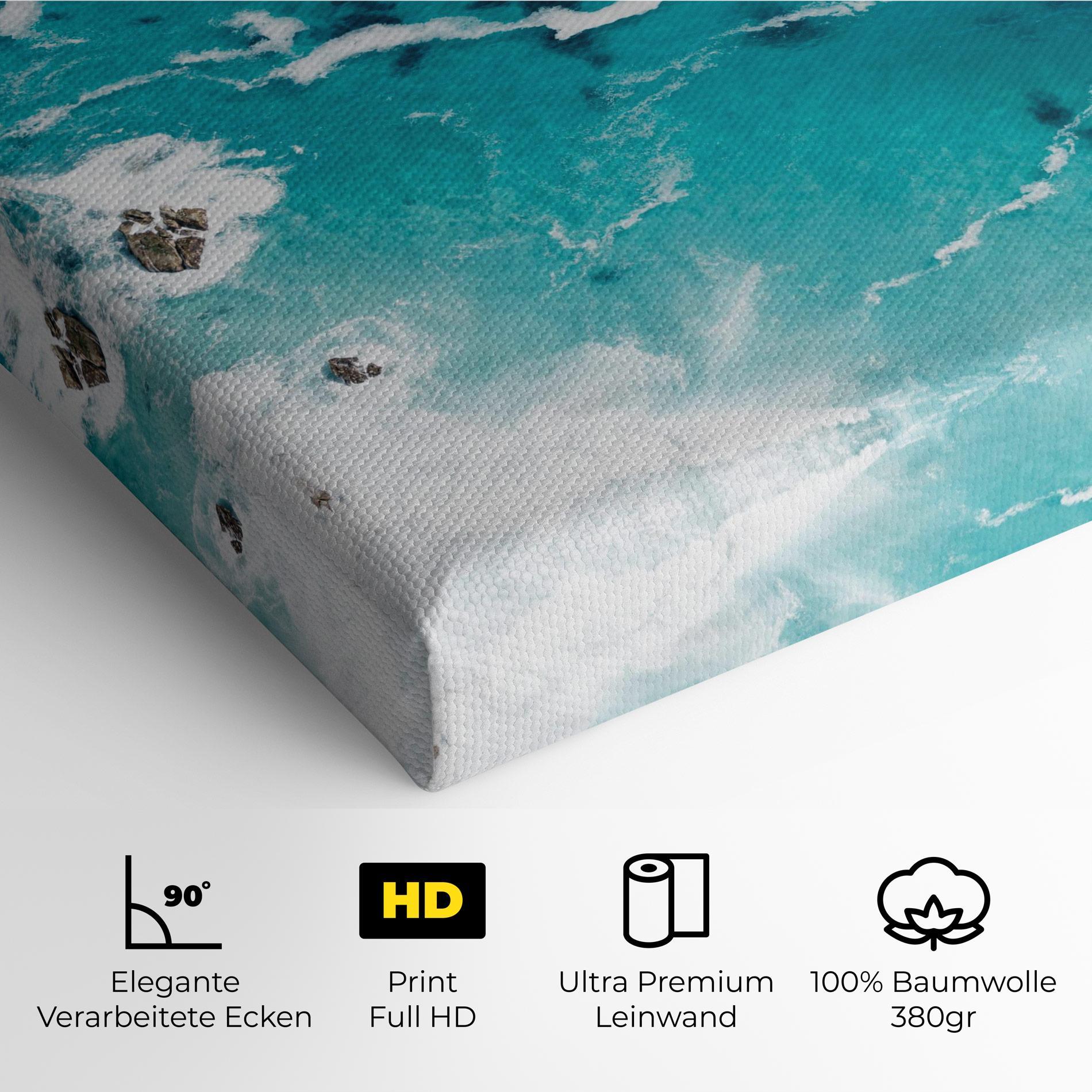 Leinwandbild Blue Water Beach mockup 4