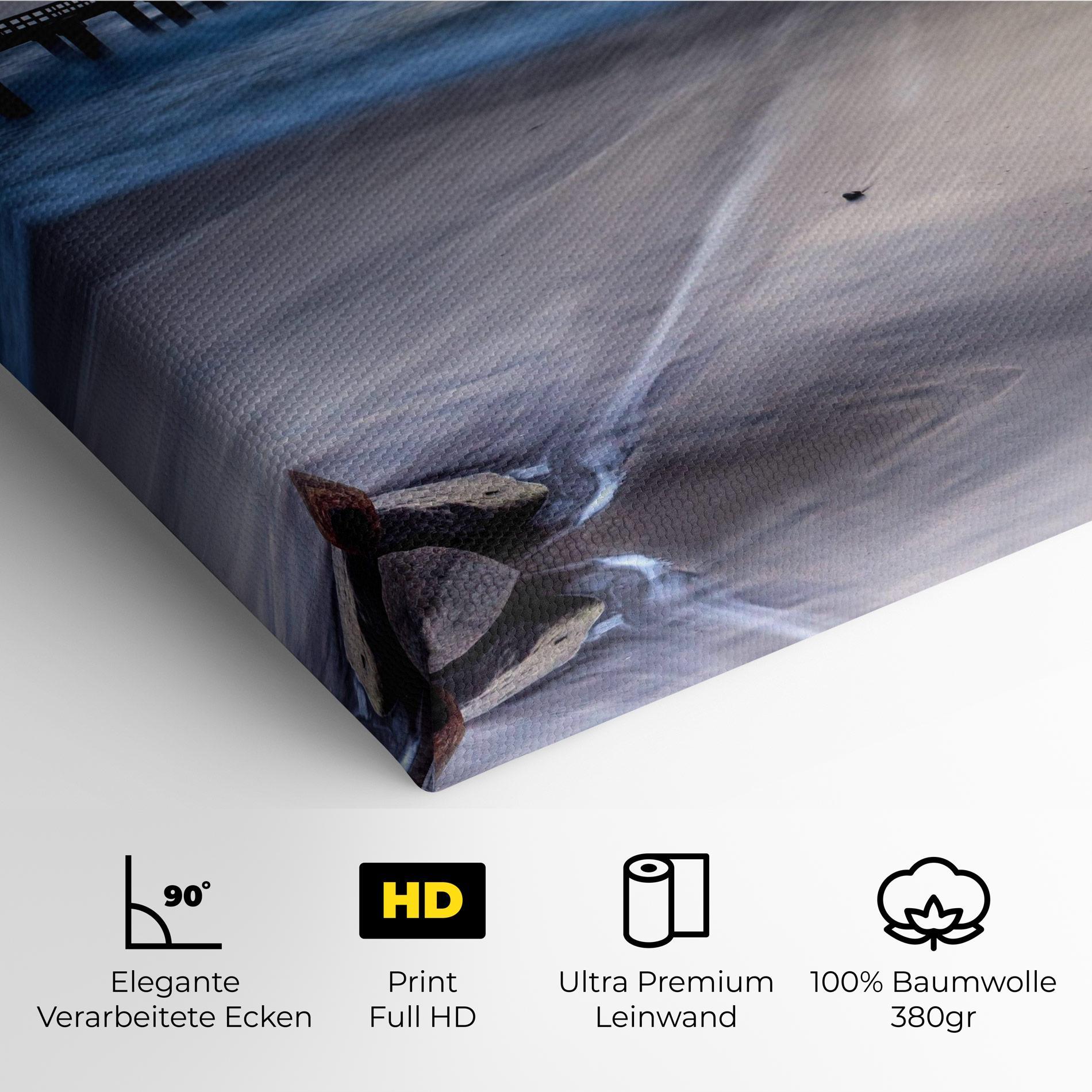 Leinwandbild Empty Pretty Beach mockup 4