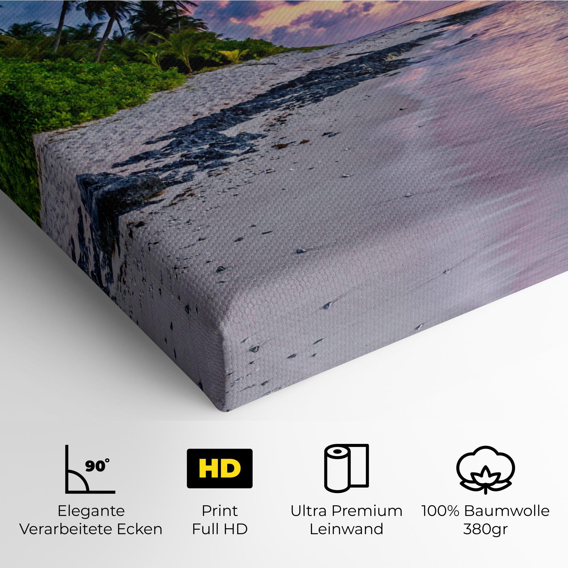 Leinwandbild Purple Blue Beach mockup 4