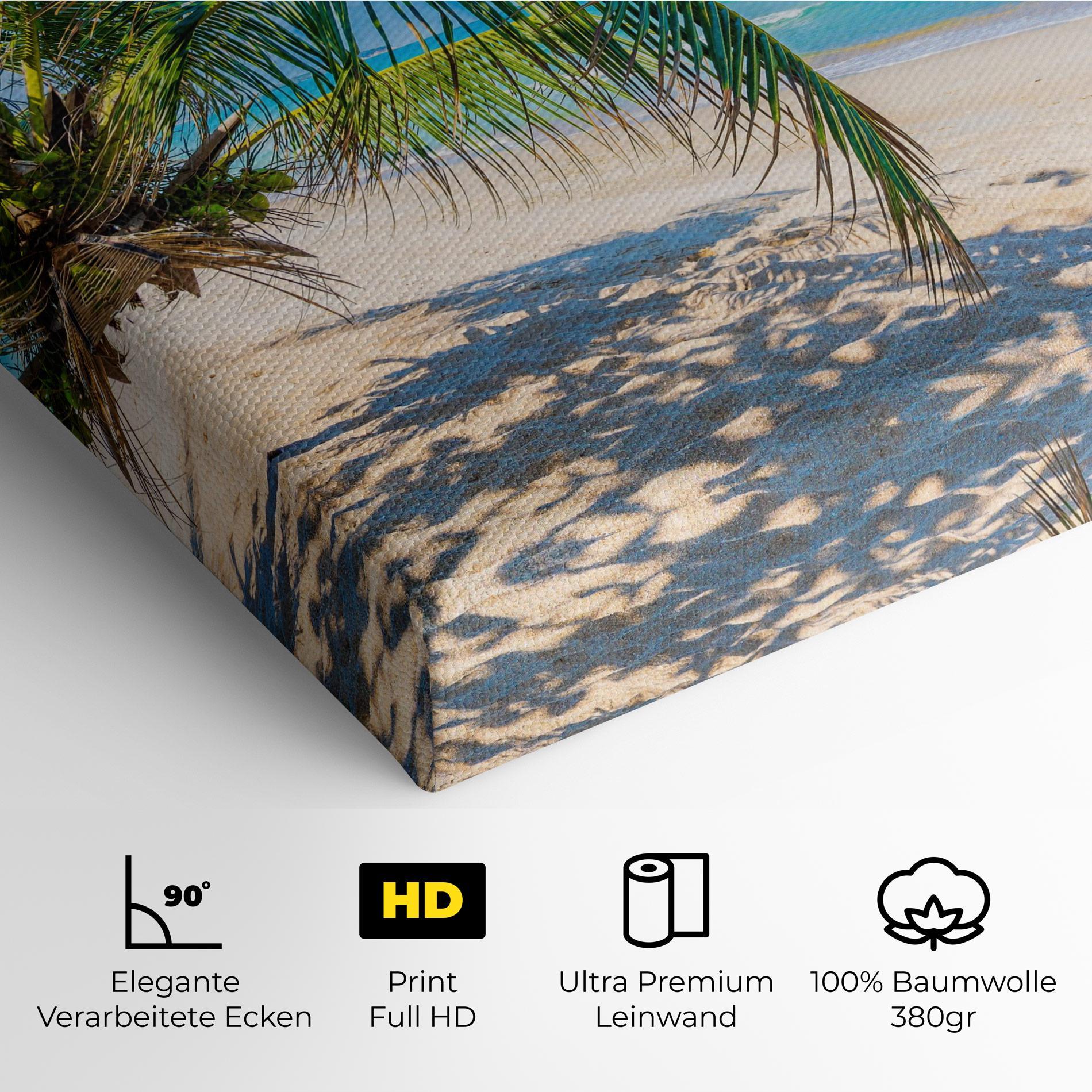 Leinwandbild Tropical Beach View mockup 4
