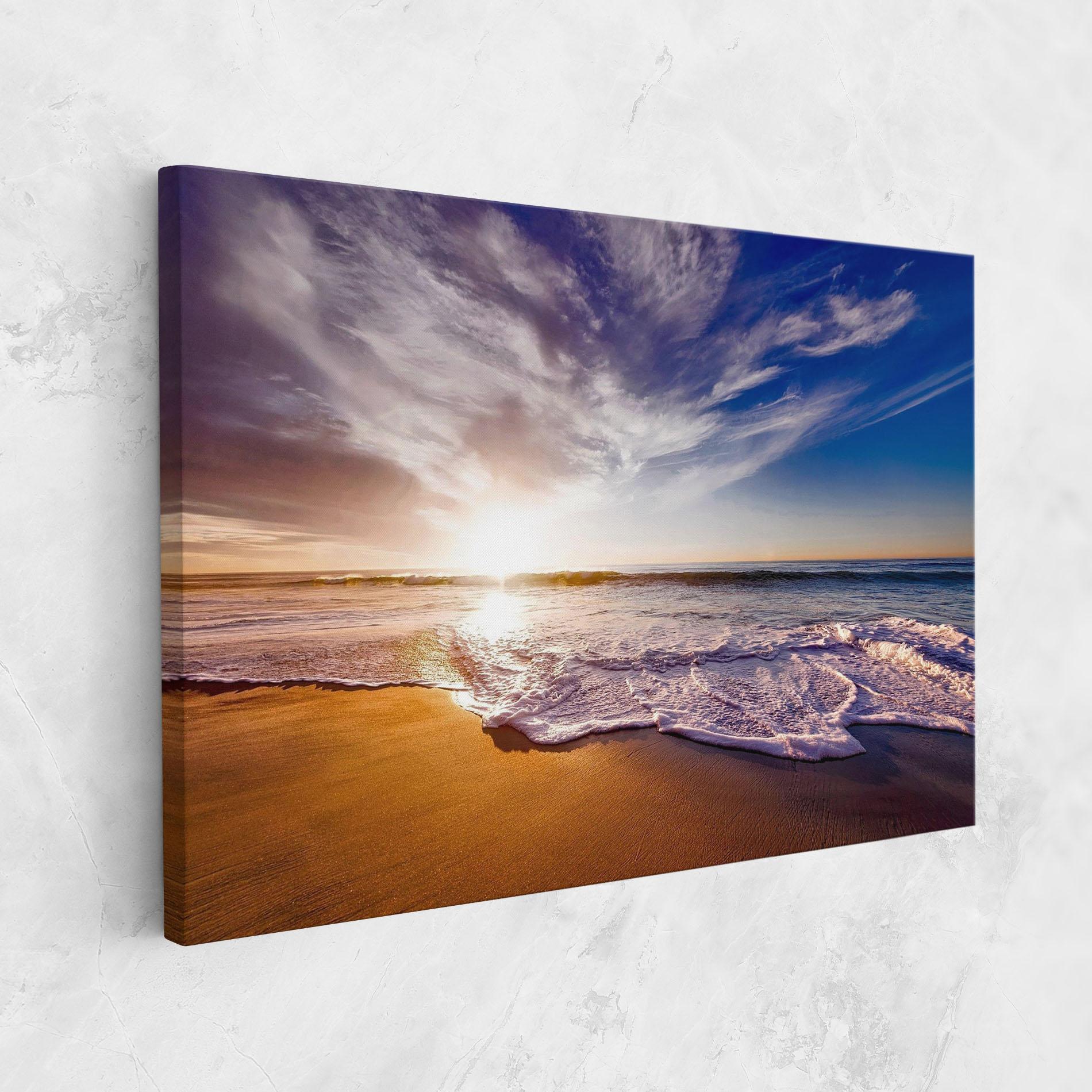 Leinwandbild Beach Sunrise mockup 1