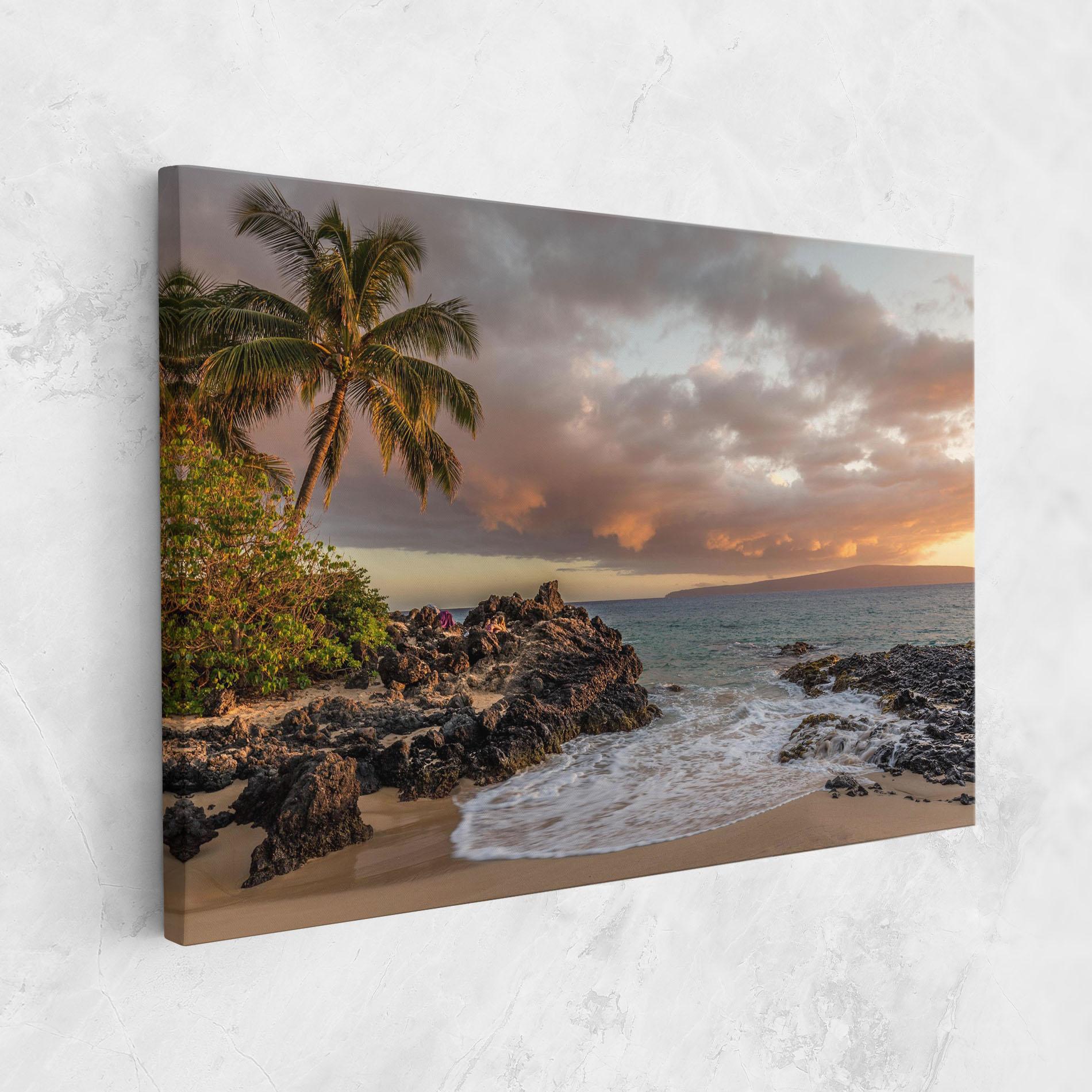 Leinwandbild Beautiful Beach Landscape mockup 1
