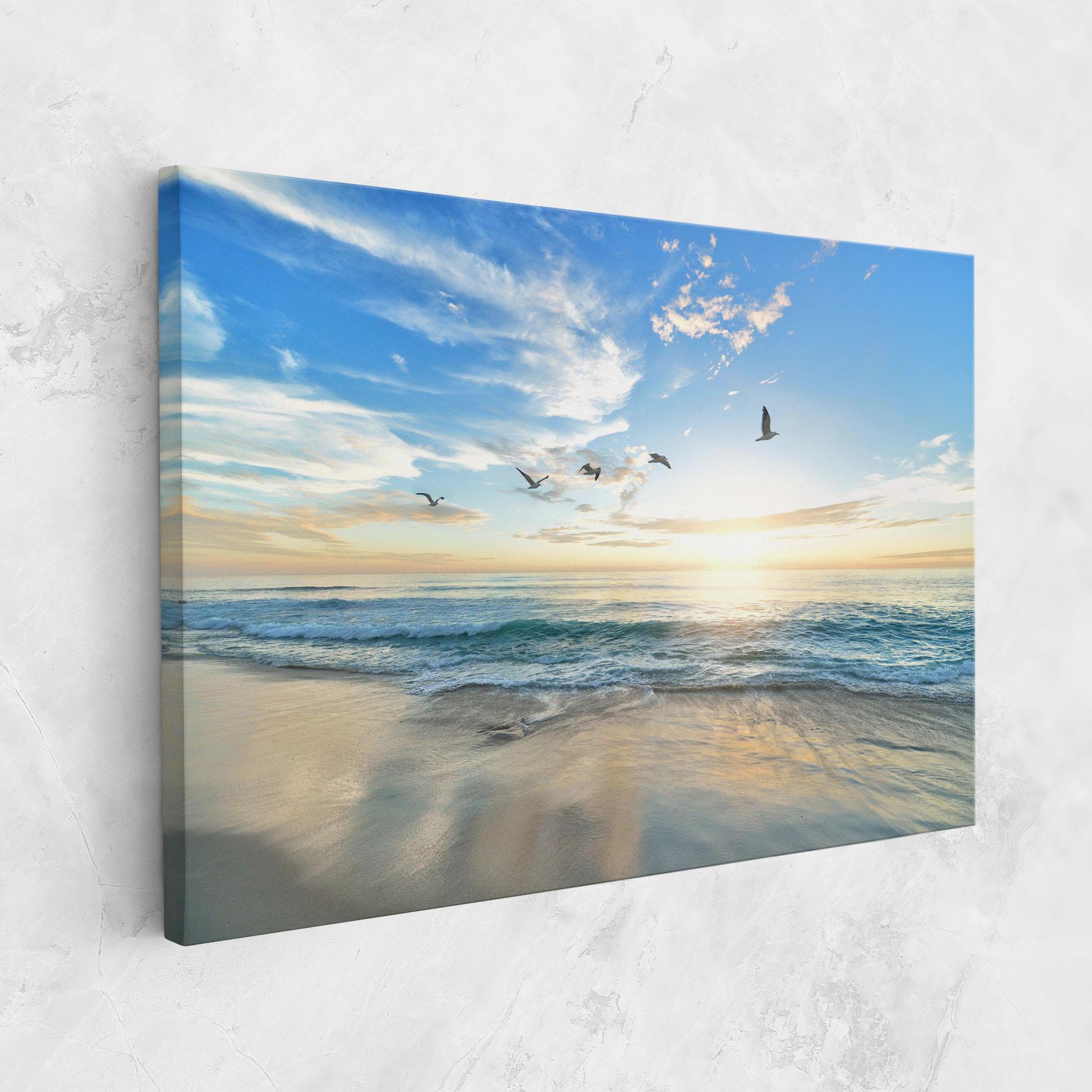 Leinwandbild Beautiful Beach mockup 1