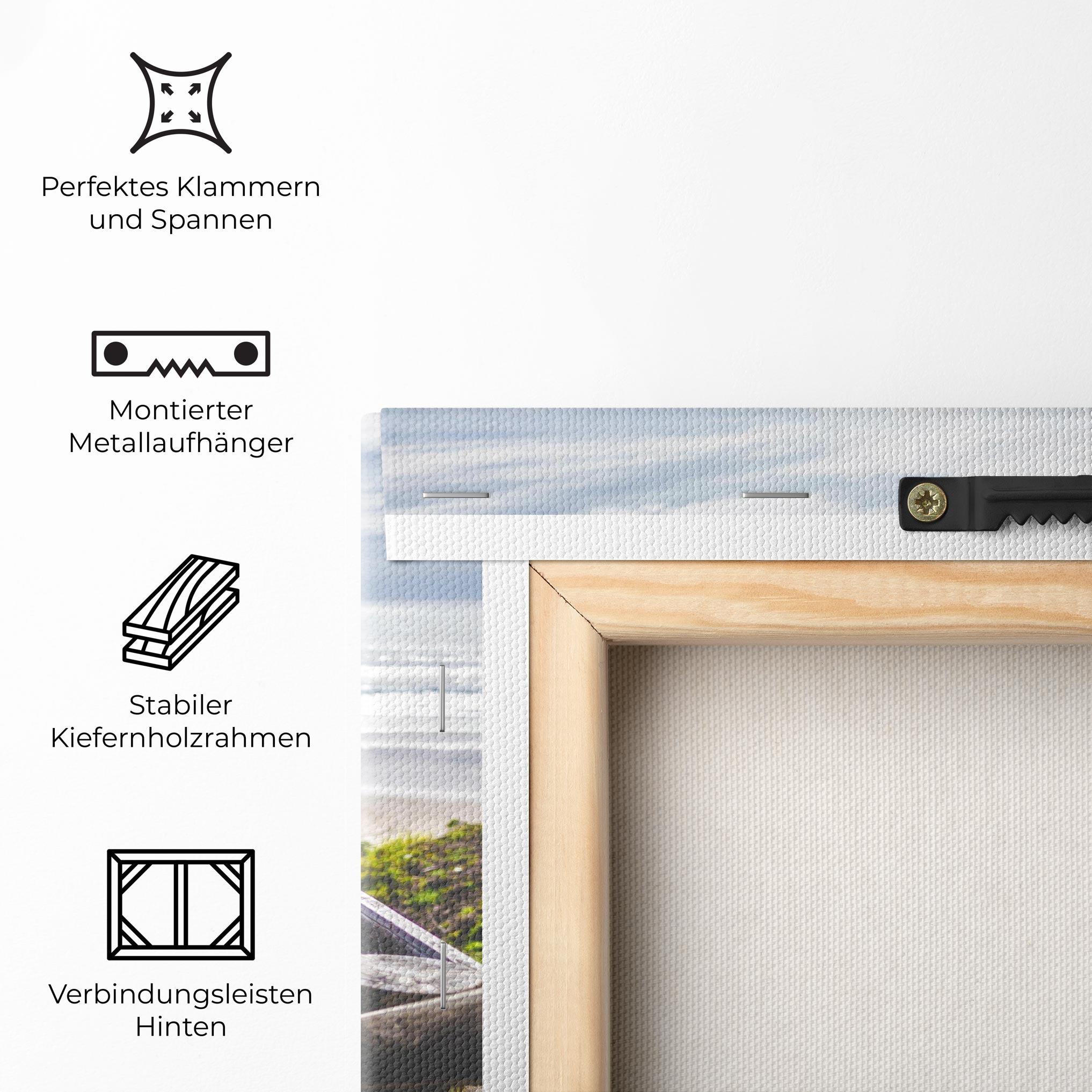 Leinwandbild Beach Road mockup 5