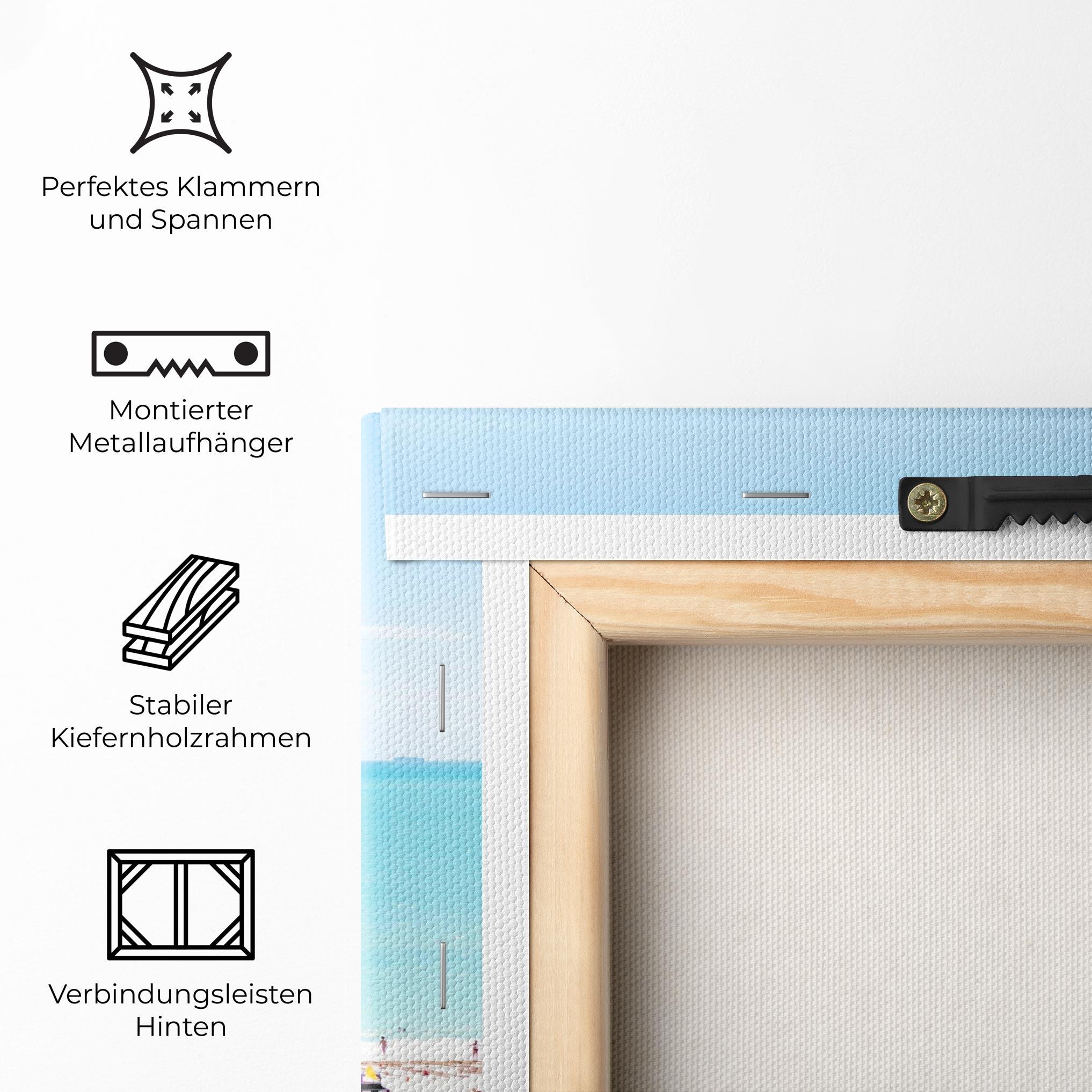 Leinwandbild Blue Clear Water mockup 5