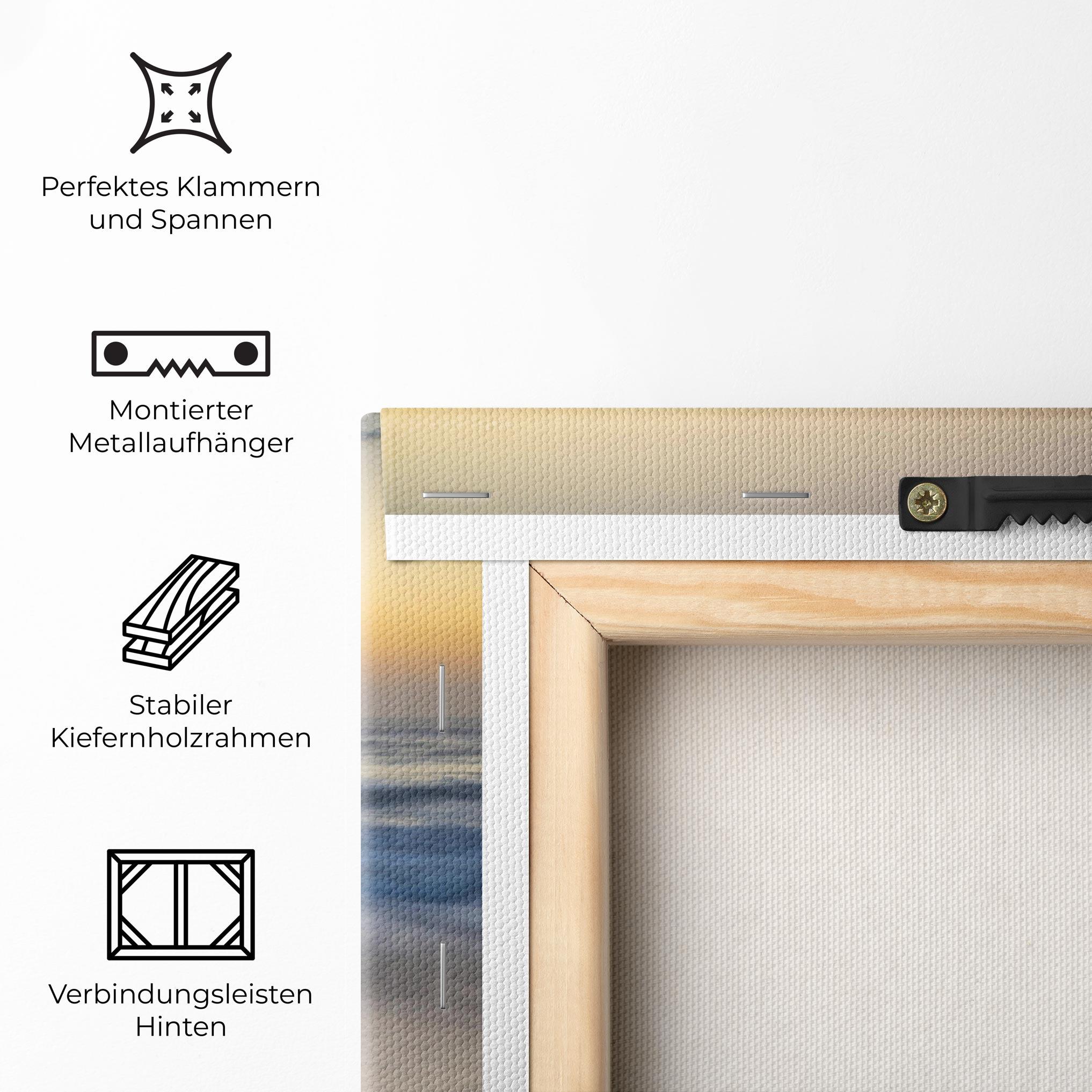 Leinwandbild Empty Pretty Beach mockup 5