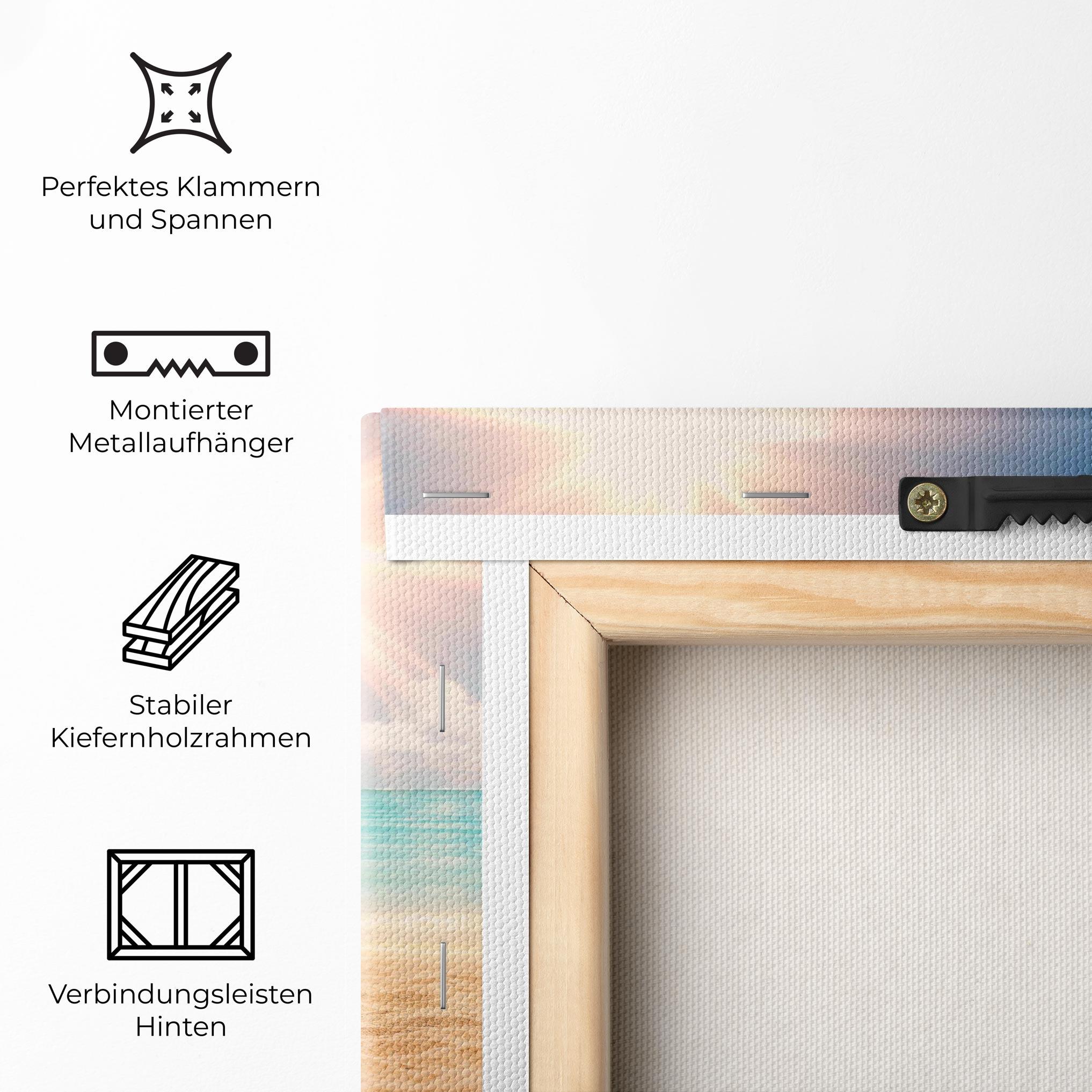 Leinwandbild Exotic Beach Ocean mockup 5