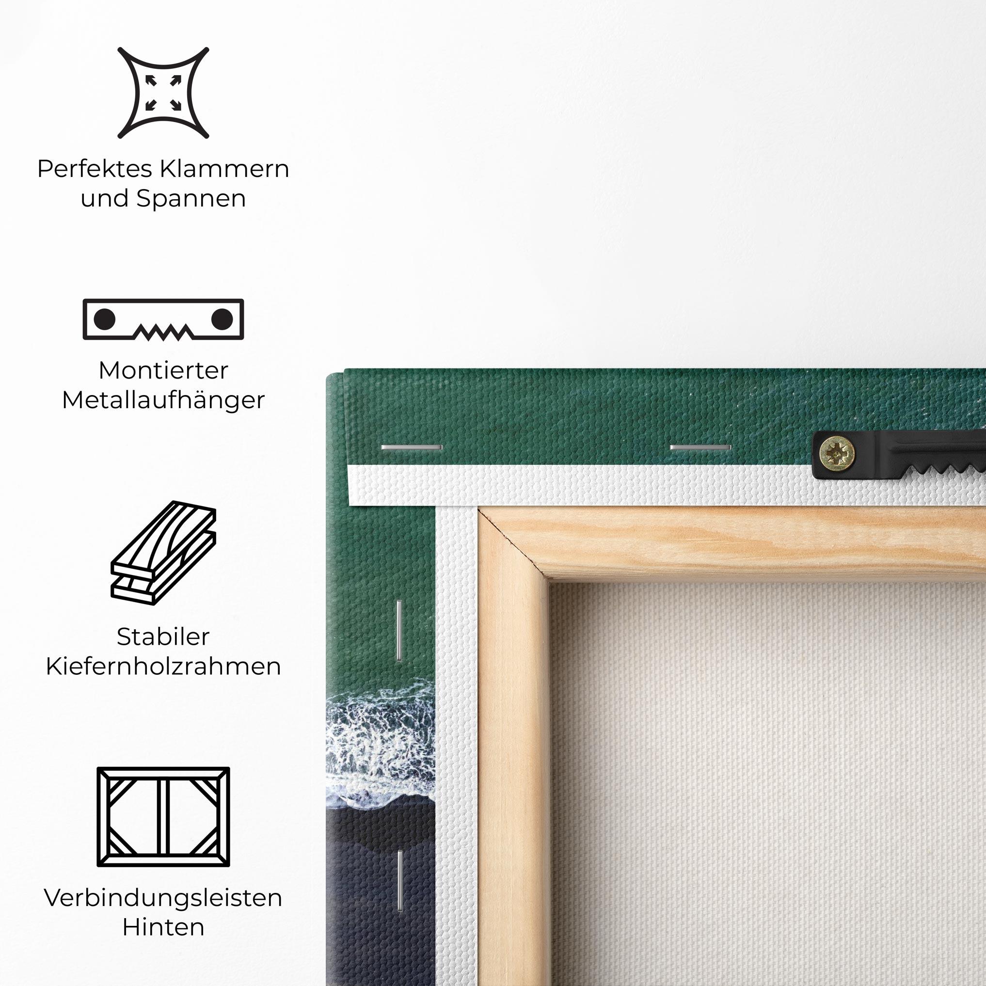 Leinwandbild Green Blue Beach mockup 5