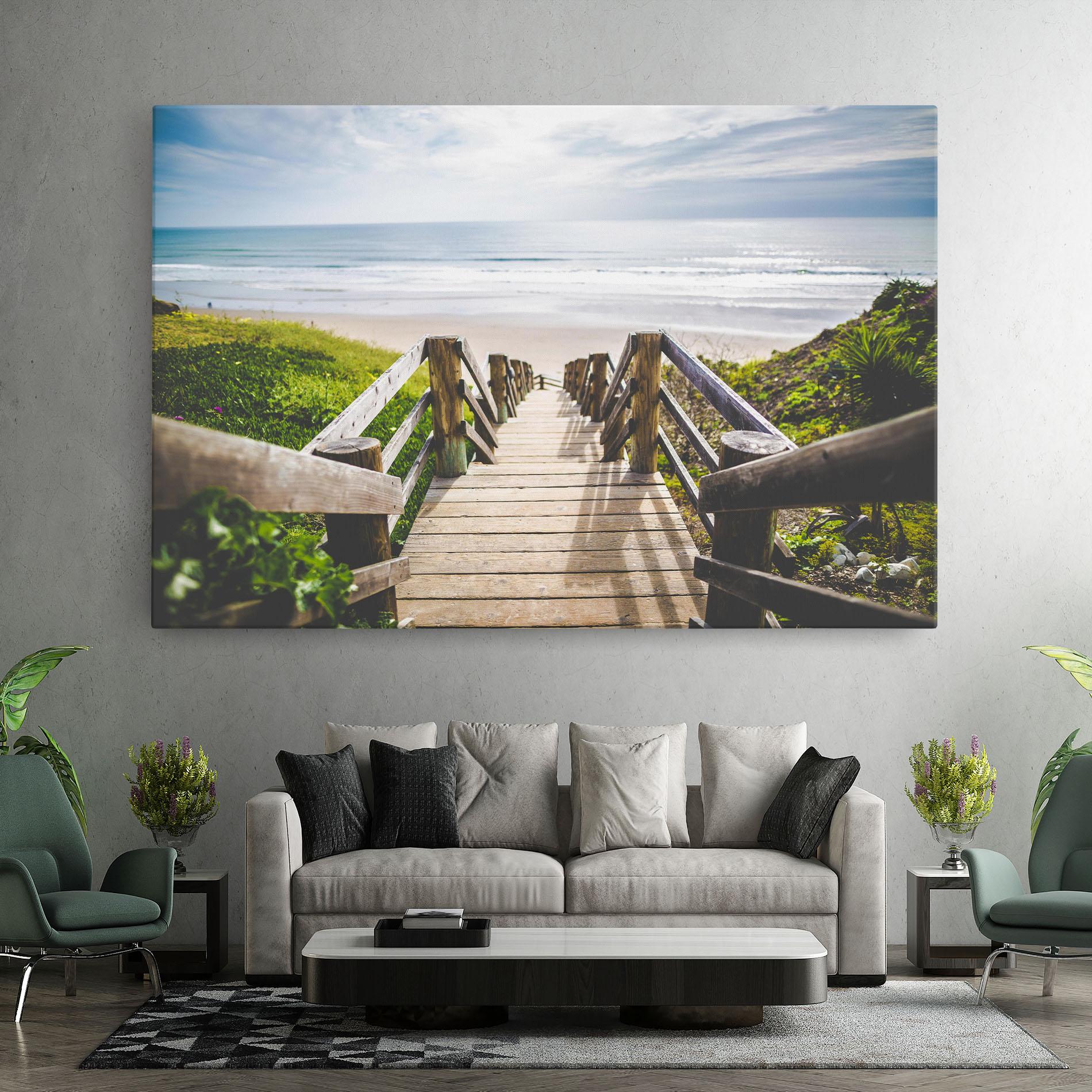 Leinwandbild Beach Road mockup 7