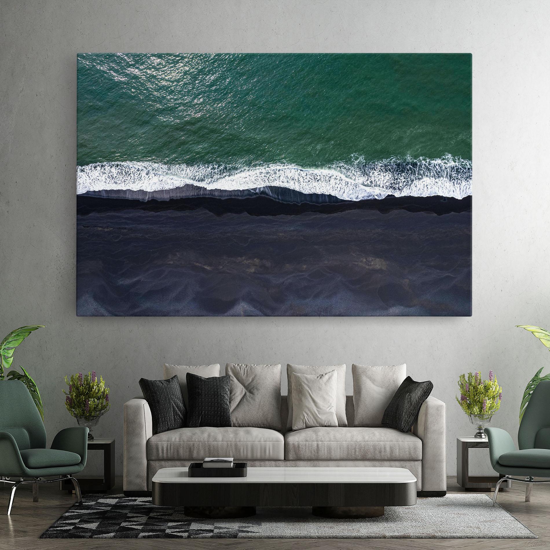 Leinwandbild Green Blue Beach mockup 7