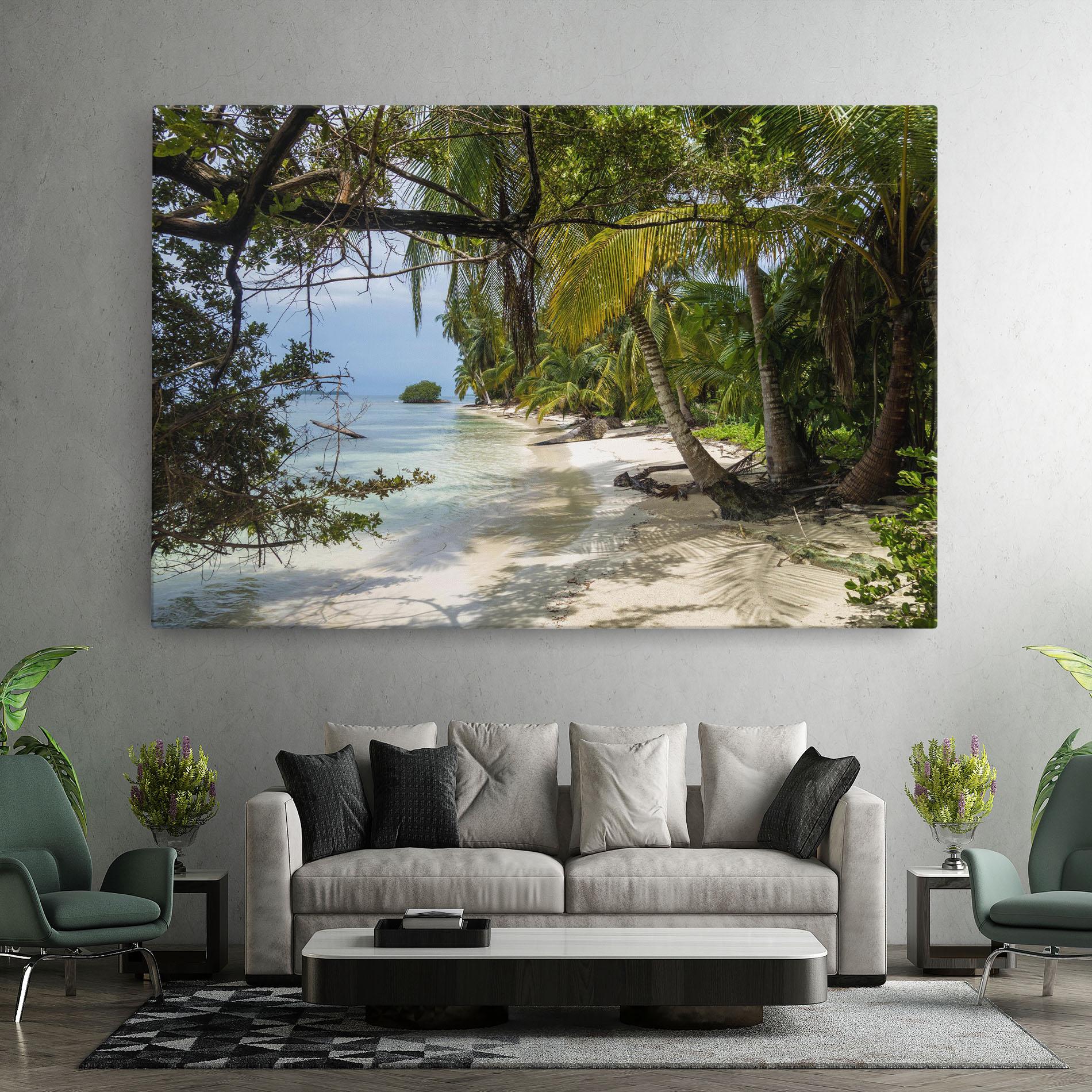 Leinwandbild Island Beach mockup 7