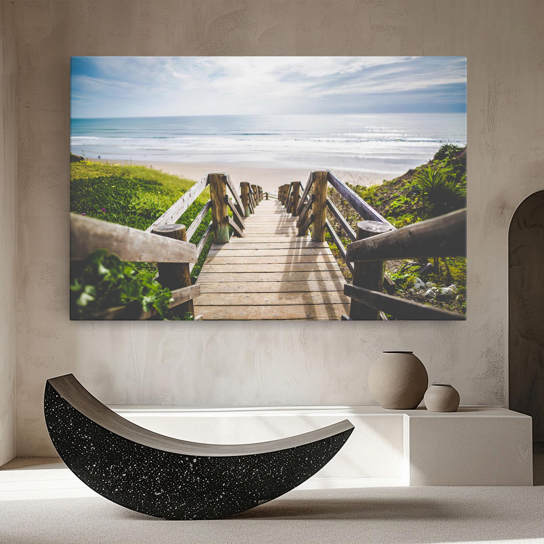 Leinwandbild Beach Road mockup 8