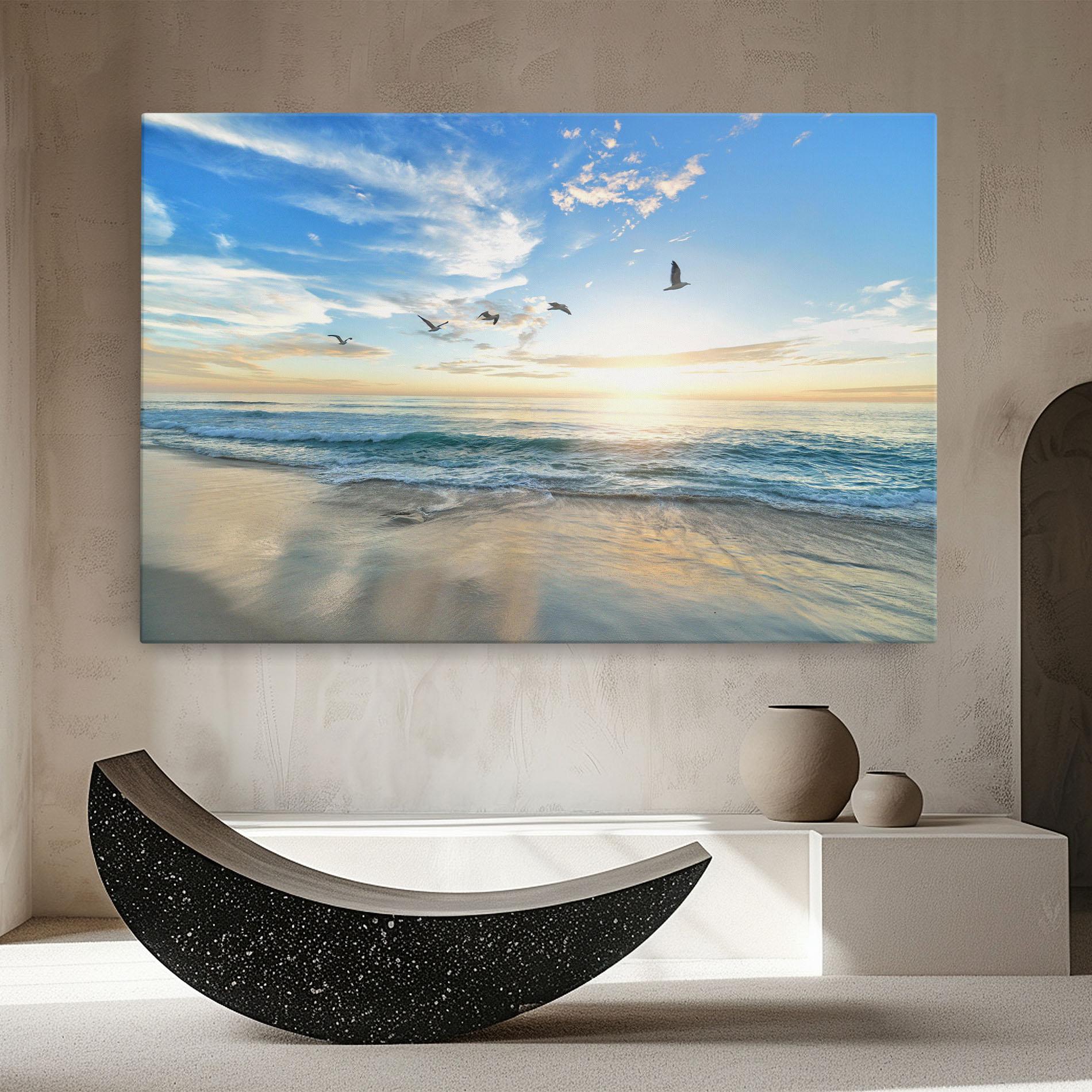 Leinwandbild Beautiful Beach mockup 8