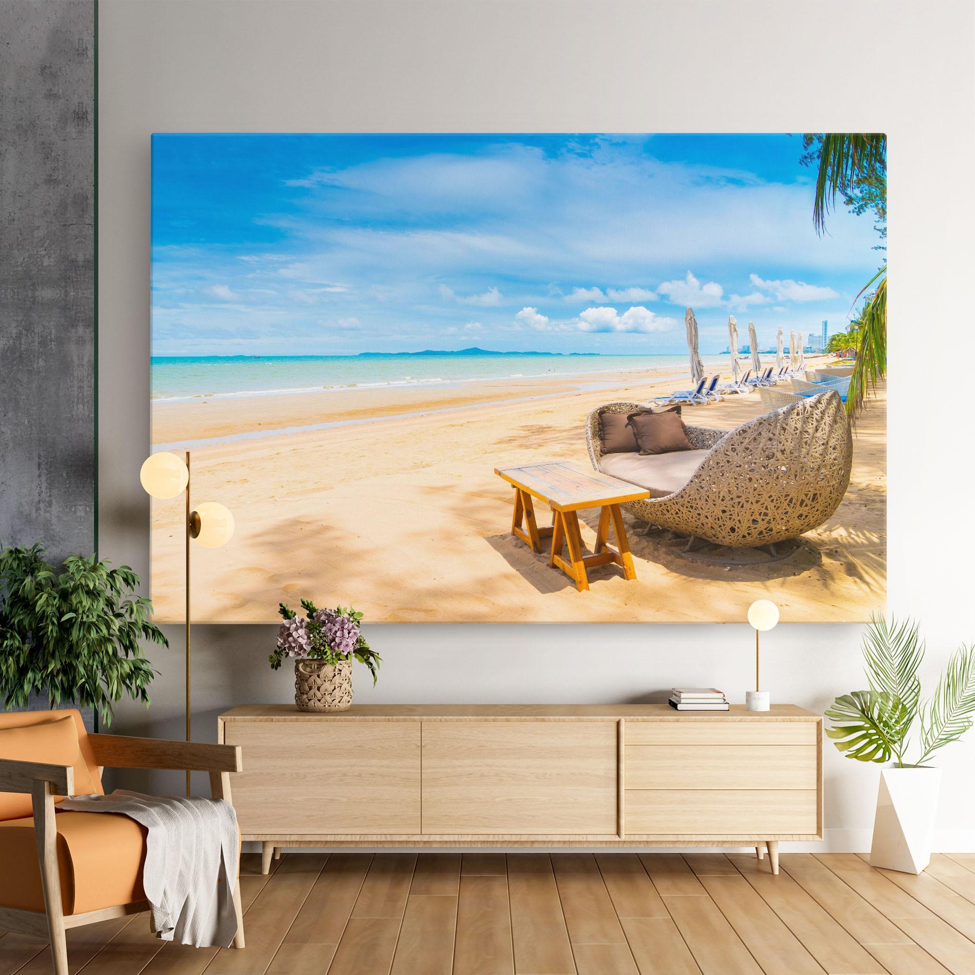 Leinwandbild Dinning Blue Sky mockup 9