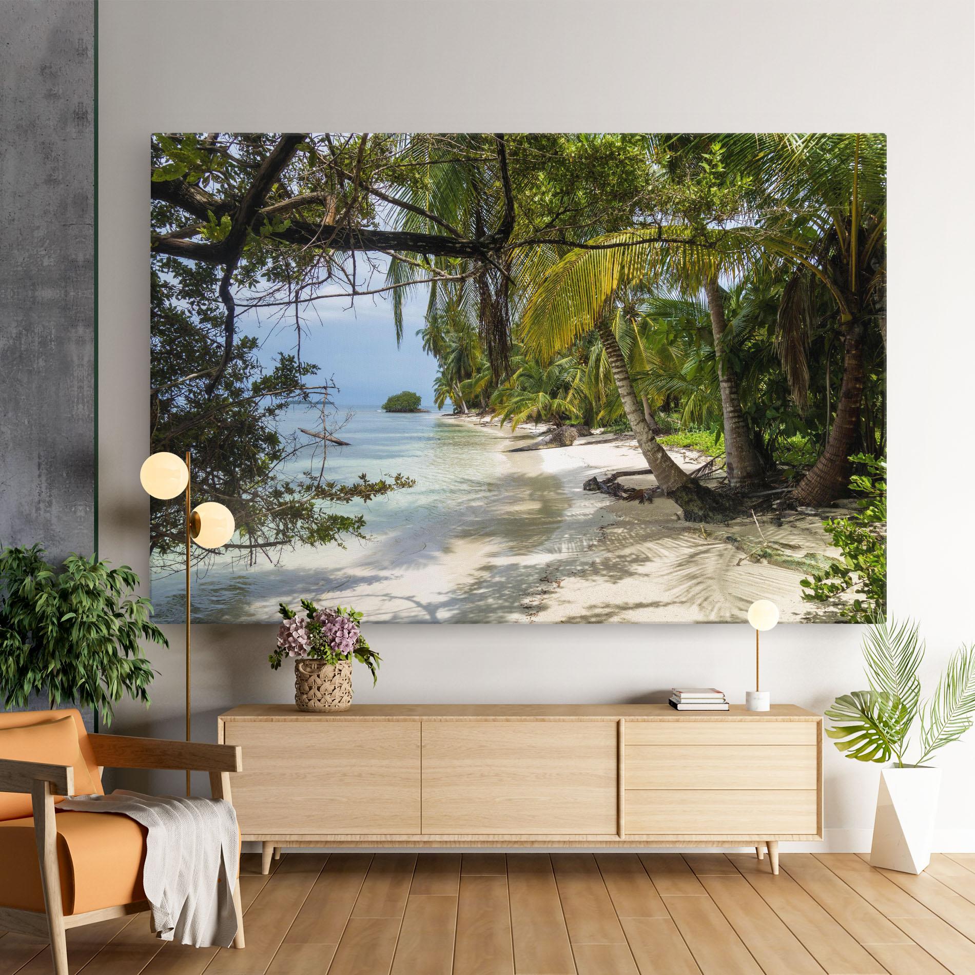 Leinwandbild Island Beach mockup 9
